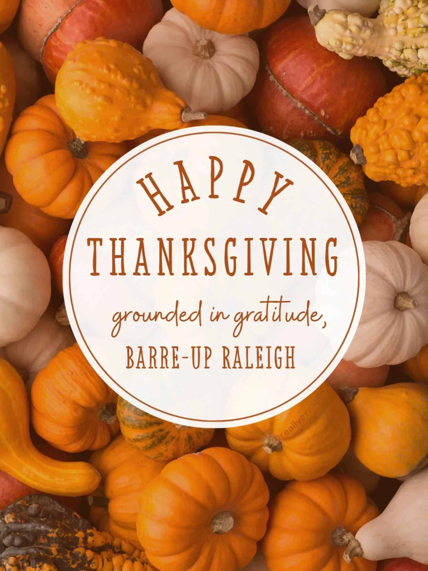 From our fam to yours, 

HAPPY THANKSGIVING 🦃🧡🤎

Forever + always grounded in gratitude, 

The Barre-Up Team