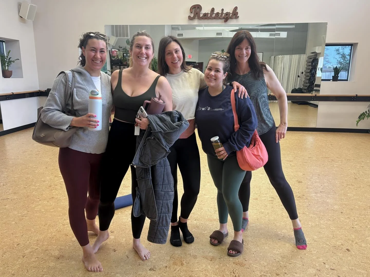 That collective post-class &ldquo;we made it!&rdquo; feeling!! 

Nothing beats surviving + thriving along side your Barre-Up girl gang!