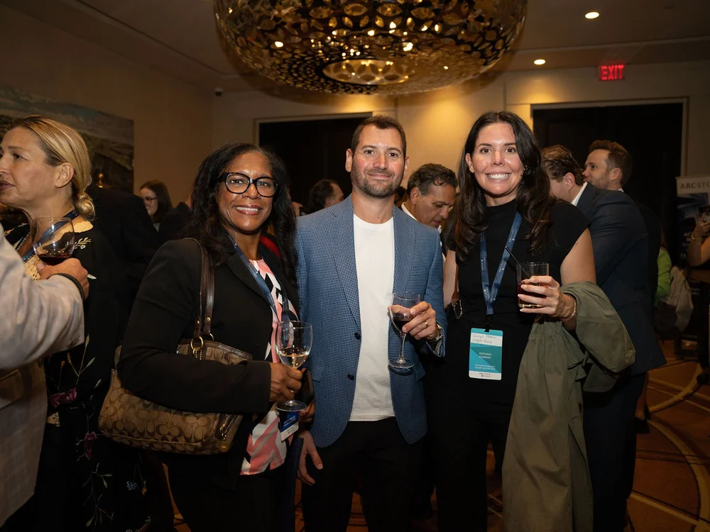 Guests at the evening reception