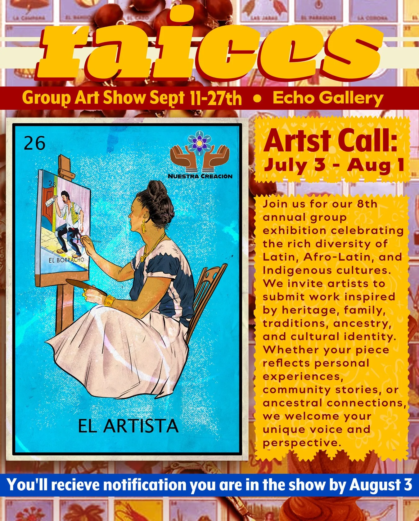 RAICES 2026 ART CALL