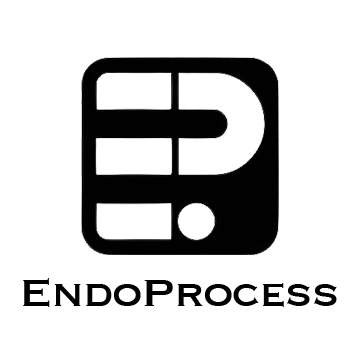 EndoProcess logo with the outline resembling "EP"