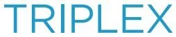 An image of the word "Triplex" in light blue font.