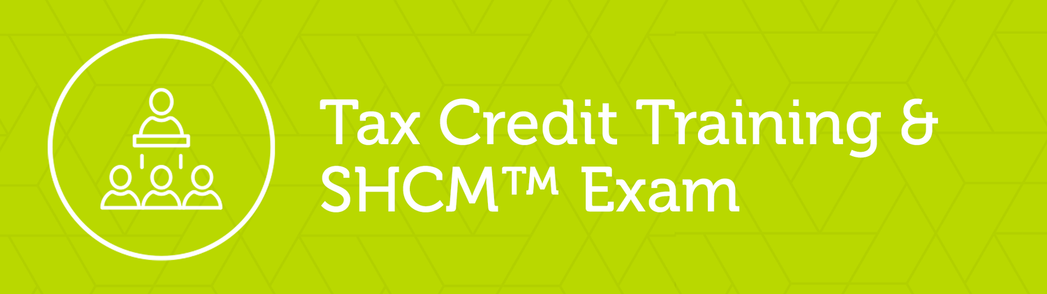 Tax Credit Training & SHCM™ Exam — JAHMA