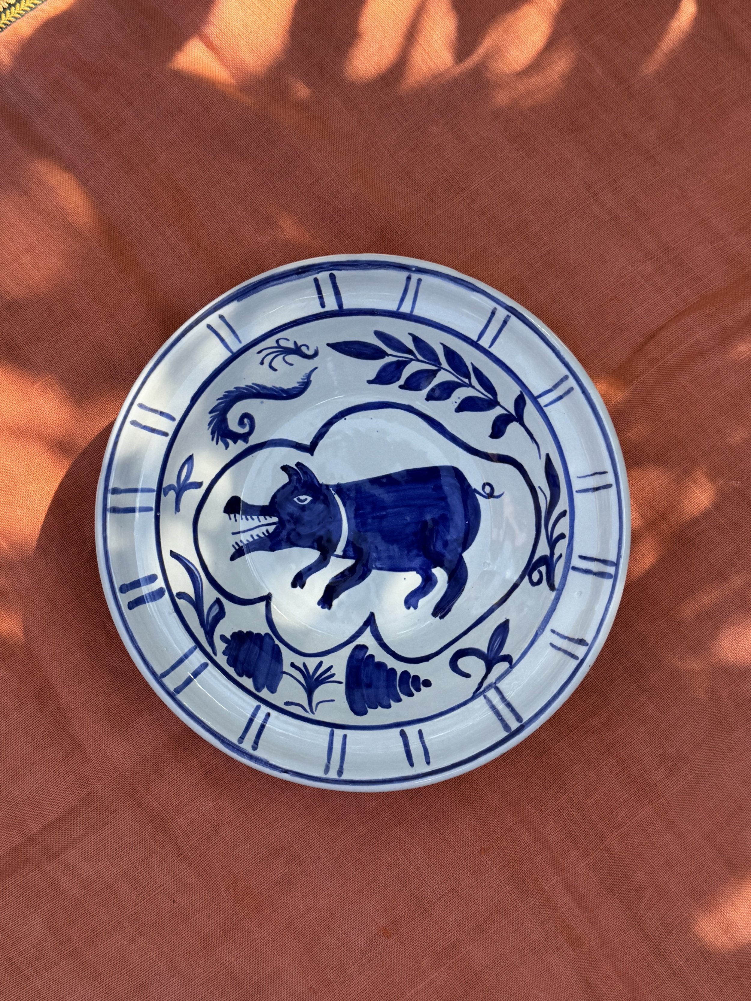 Ciotola Bowl with Medieval Pig