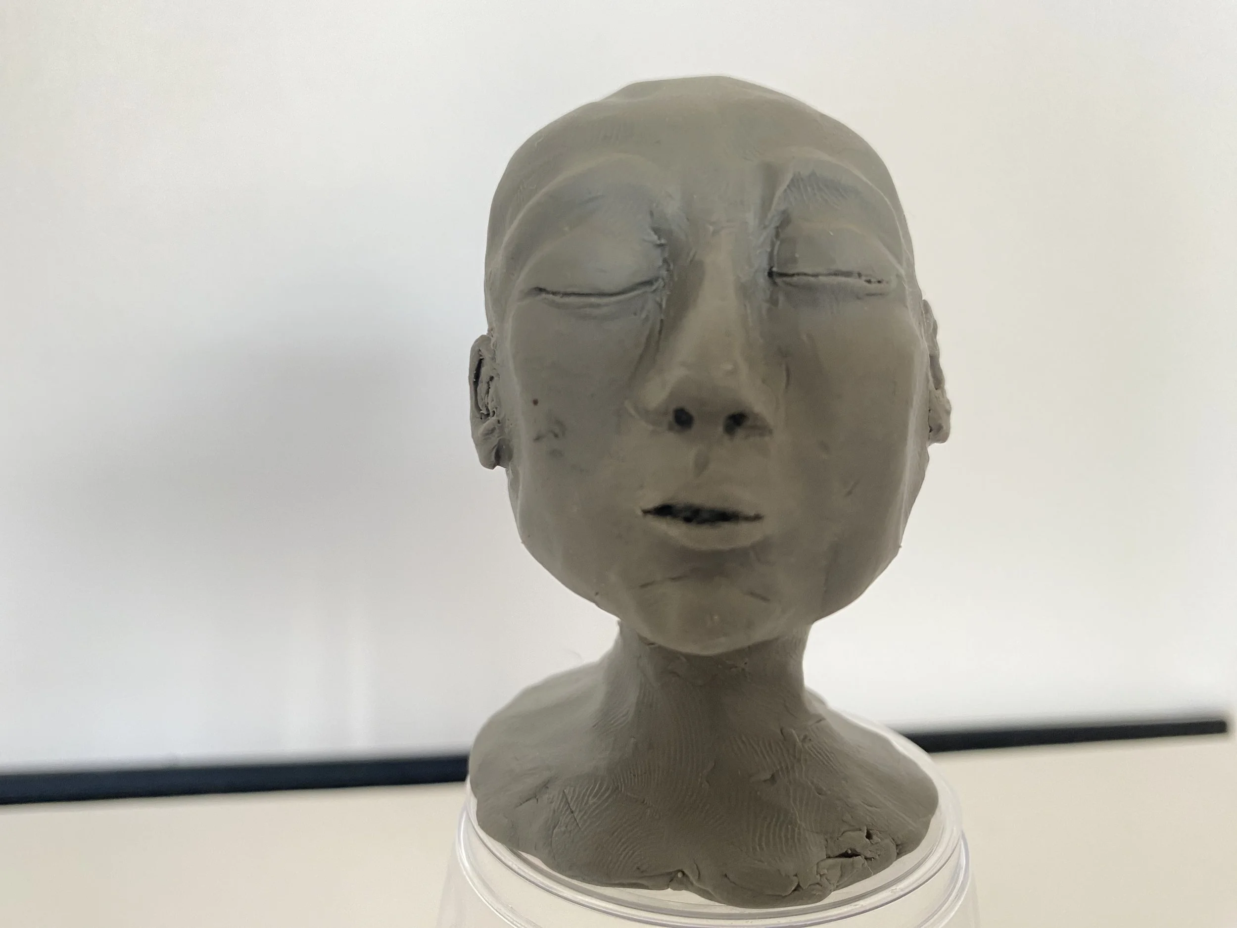 Yes - his mouth isn't really open.  I love him anyway.  