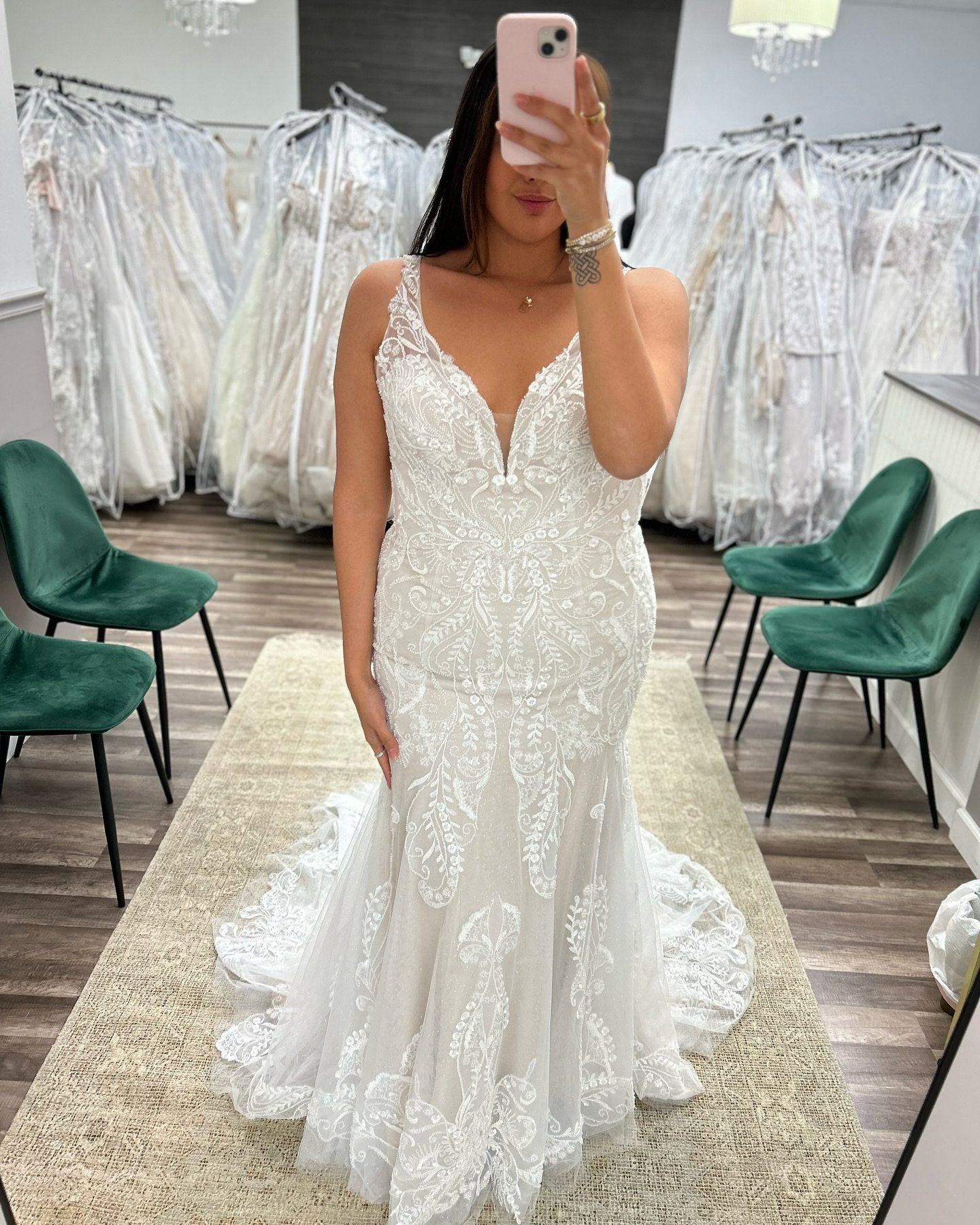 A fully beaded gorgeous gown for #TryOnTuesday ✨

Originally: $2,499
Now: $1,499
Size 18