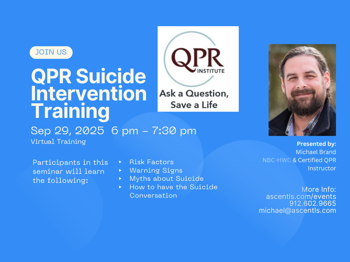 QPR: Suicide Intervention & Prevention Training (Virtual)