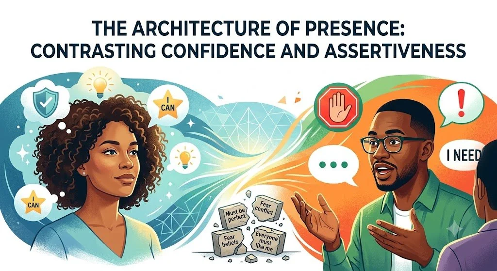 The Architecture of Presence: Contrasting Confidence and Assertiveness