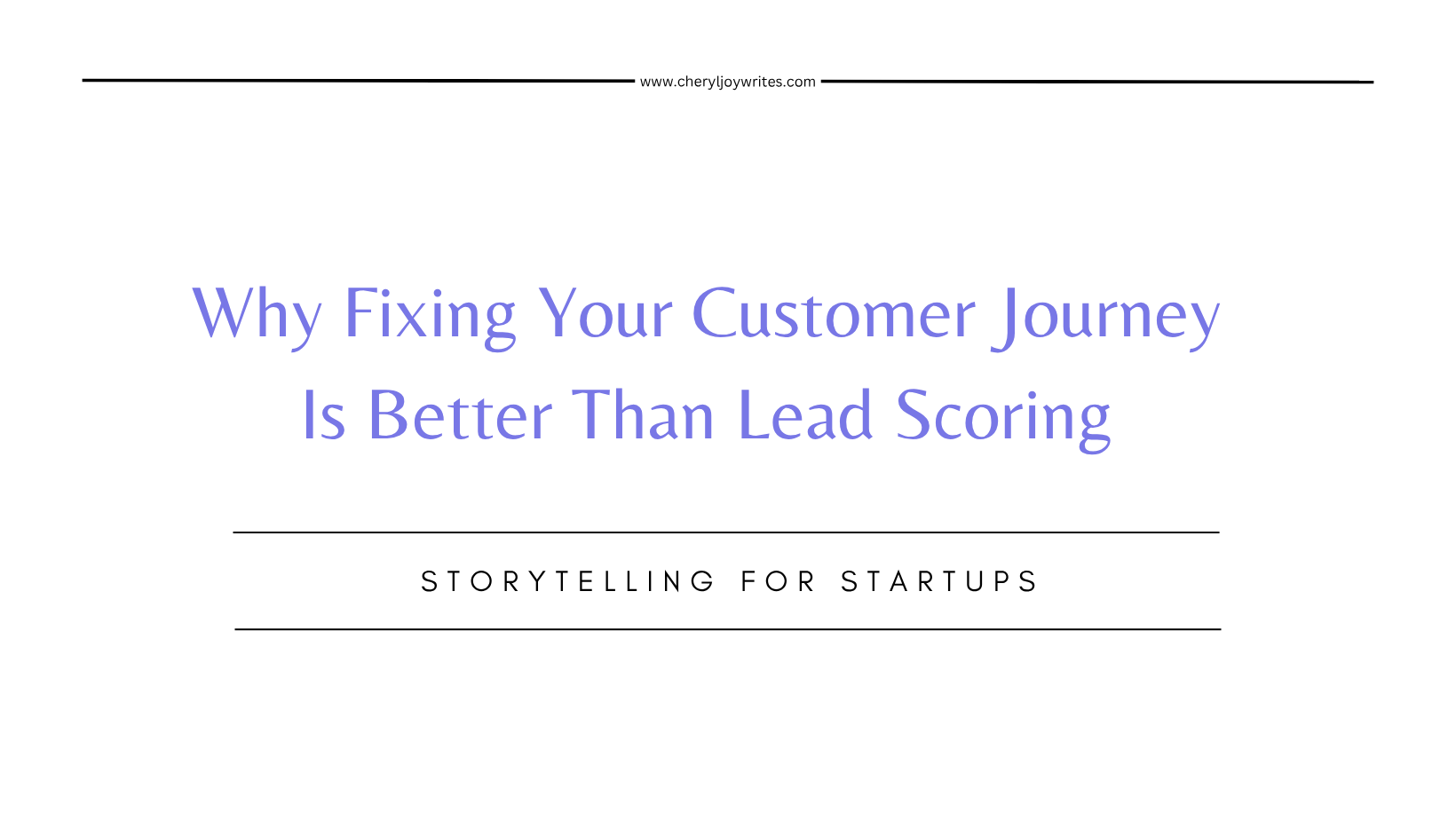 Why Fixing Your Customer Journey Is Better Than Lead Scoring