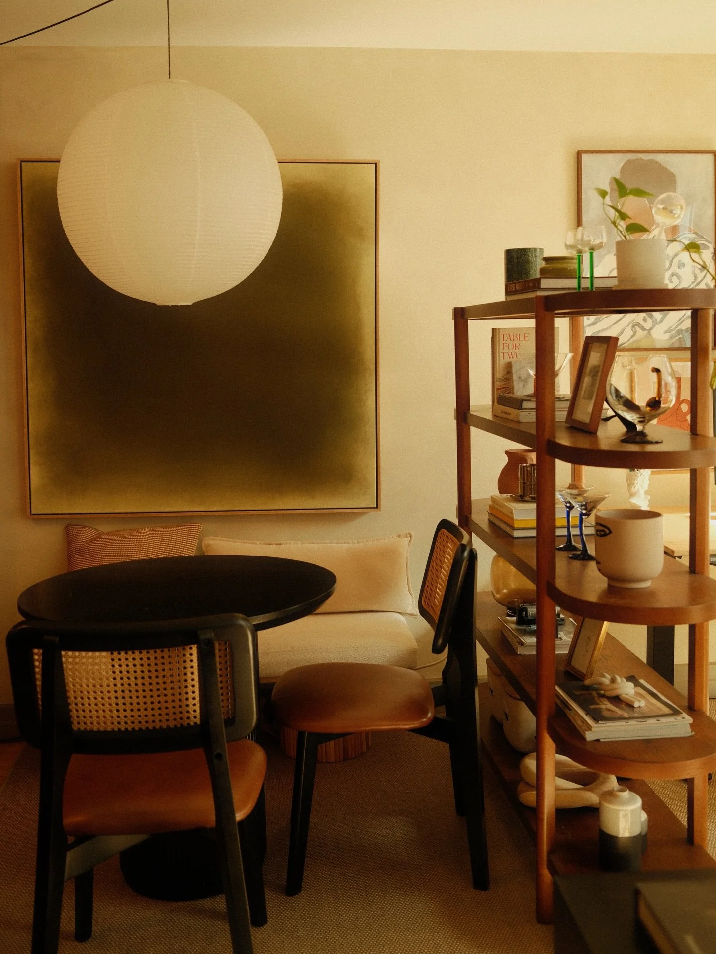 february at home 🐈

I&rsquo;m so excited to make a few changes around here this spring&mdash;upgrading our gallery wall and art in general, getting a new couch, and adding more personality and color into our space. so far styling my shelf like a cof