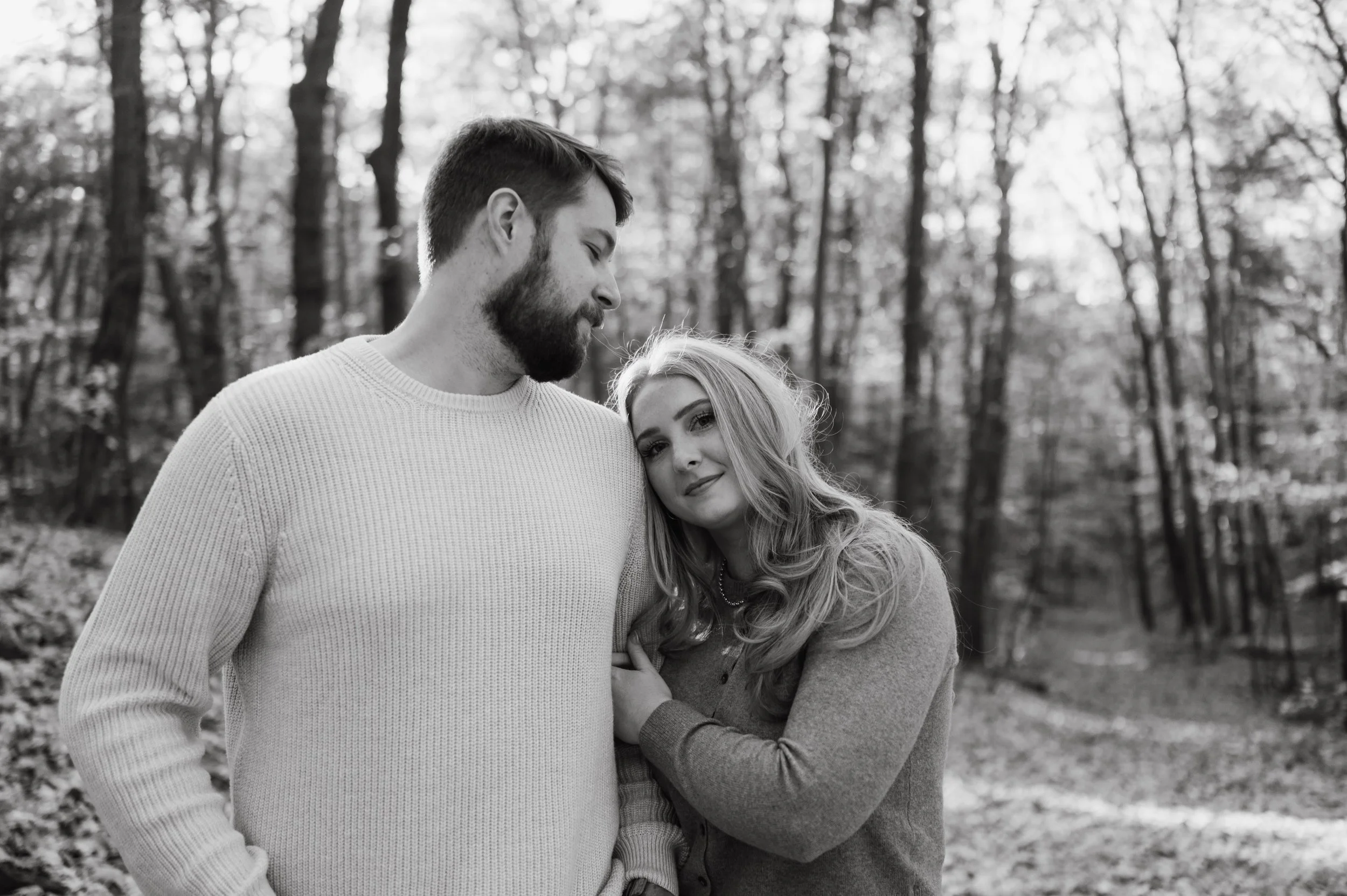 Fall Engagement Session at Saugatuck Dunes State Park