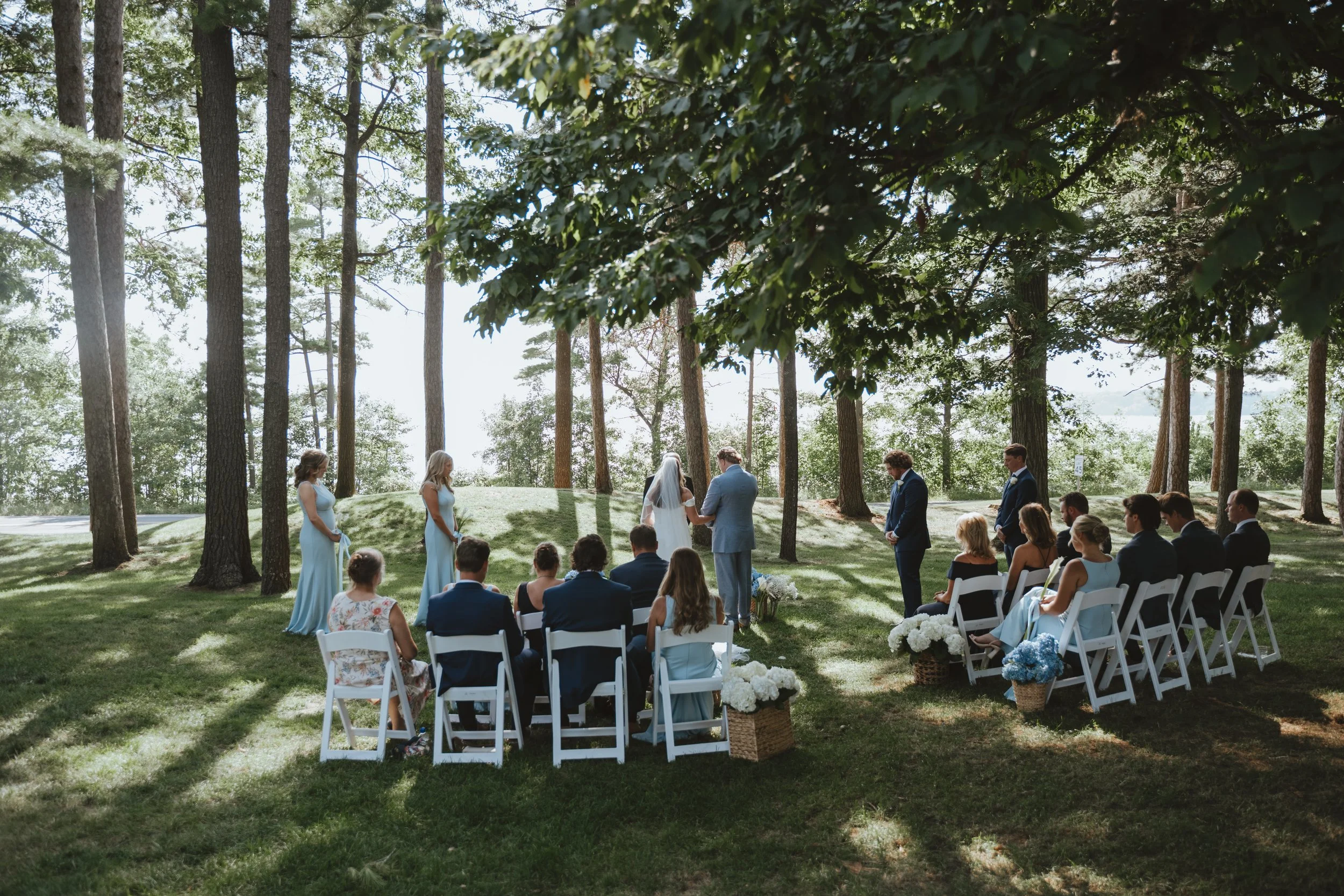 Intimate Wedding at Mission Table Venue in Traverse City