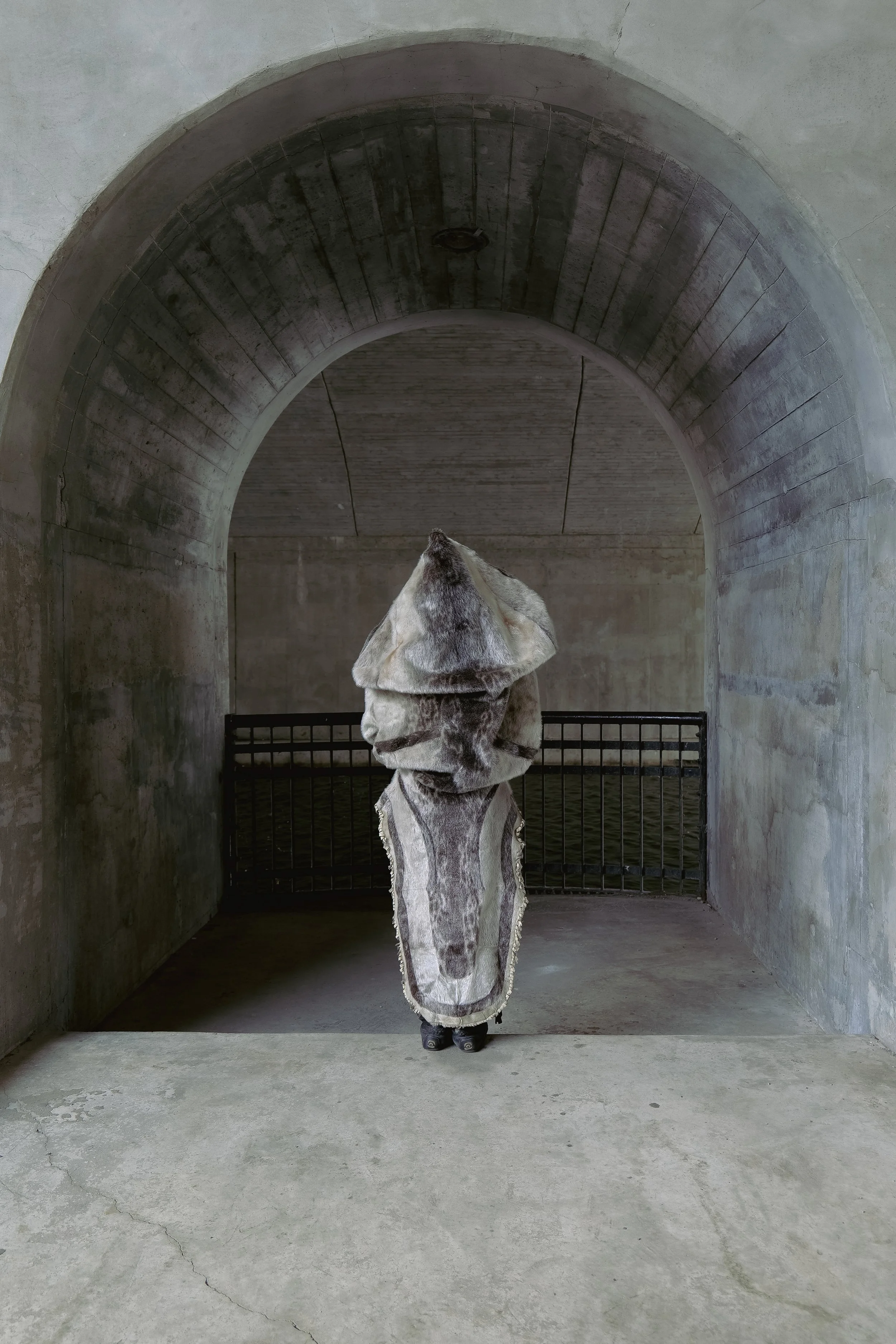 Katherine Takpannie. Urban Inuk #2, 2025. archival pigment ink print, edition 1 of 5 +2AP. 36” x 24” print / 37"" x 25"" framed.  © Courtesy of the artist and Olga Korper Gallery.