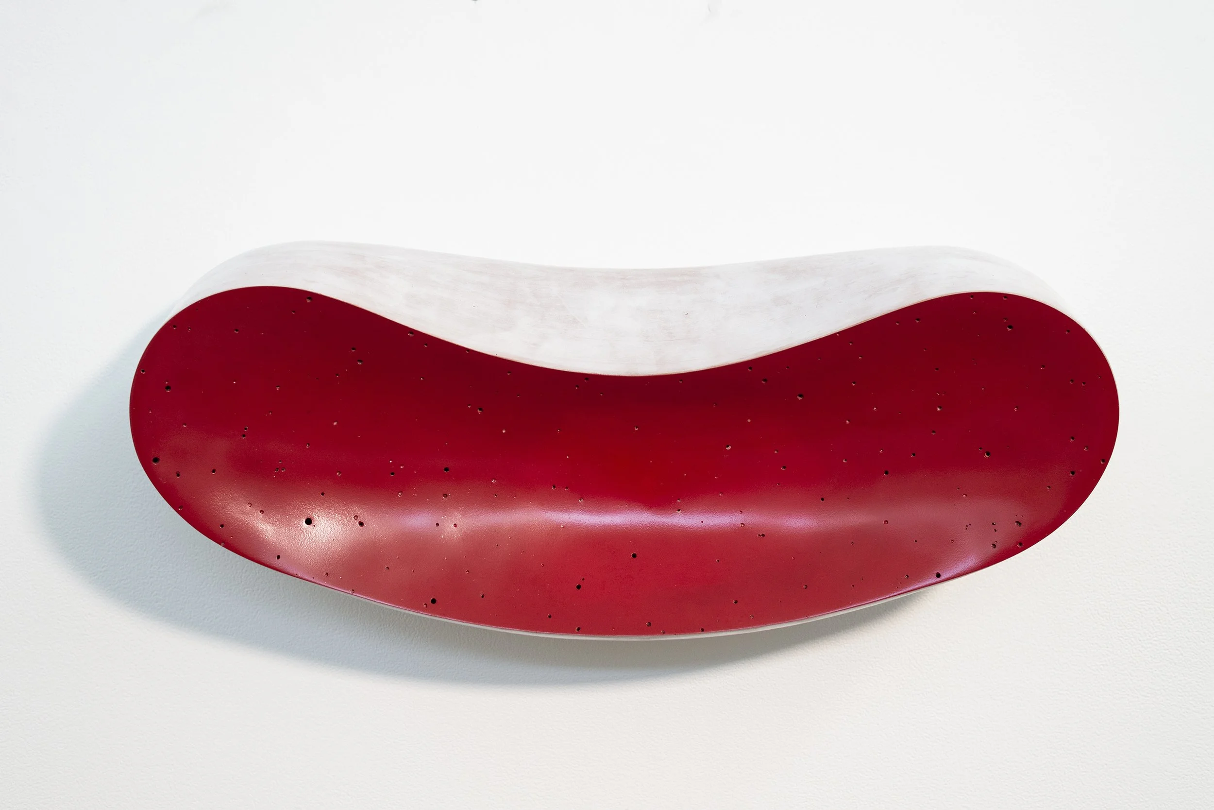 Steven Heinemann. La Bouche. Ceramic. 1 x 26 x 8.5 inches. Oeno Gallery.