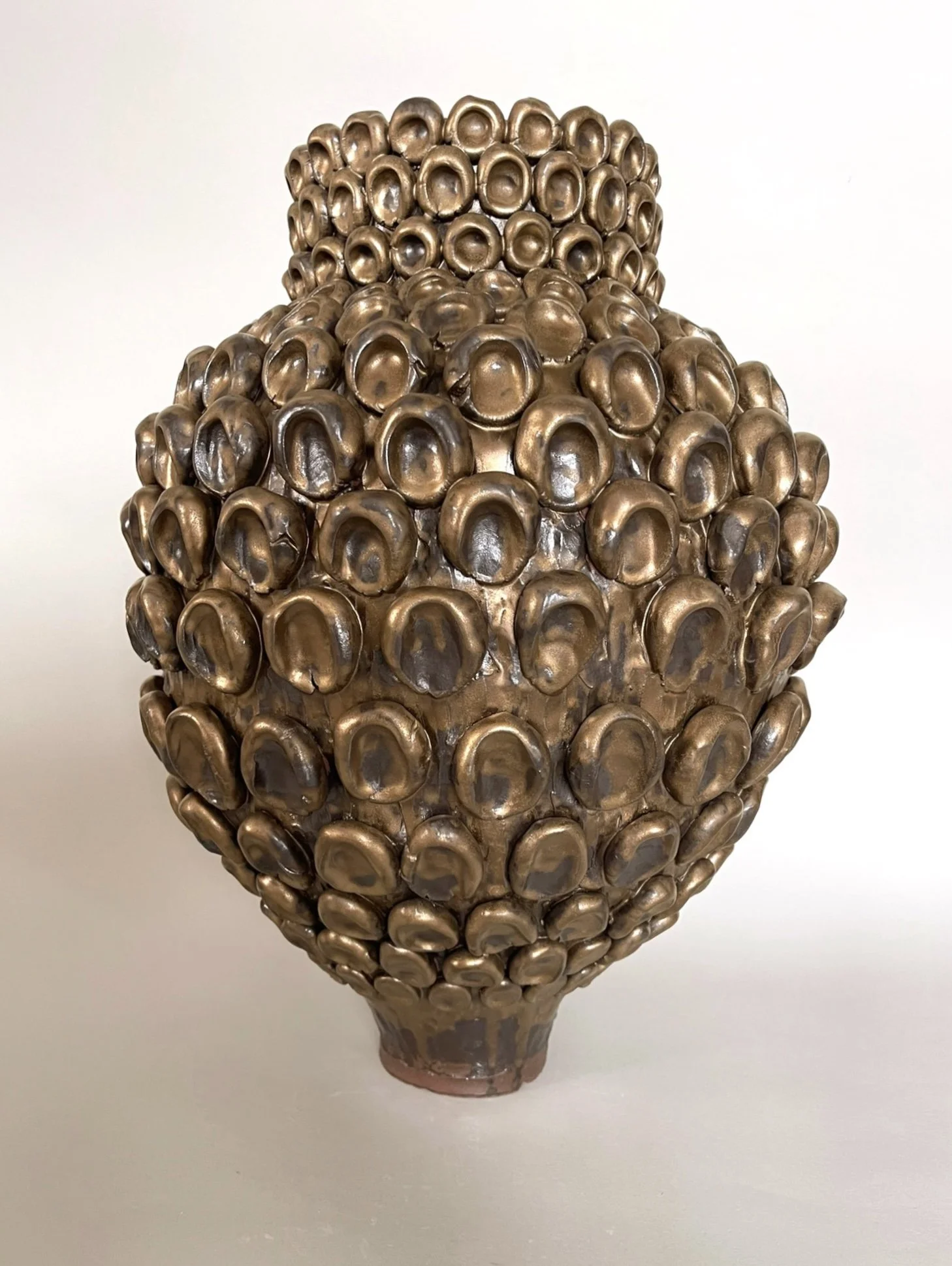 Kristine Zingeler. "Irrelevant Artifact 2", 2026. Glazed Stoneware. 19 x 13.5 in. Herringer Kiss Gallery. 