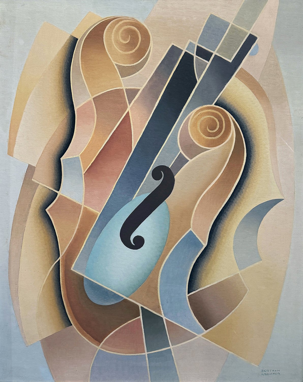 Bertram Brooker. Double Bass, 1954. Oil on canvas. 30 x 24 inches. Gallery Gevik. Photos by Justin Giallonardo.