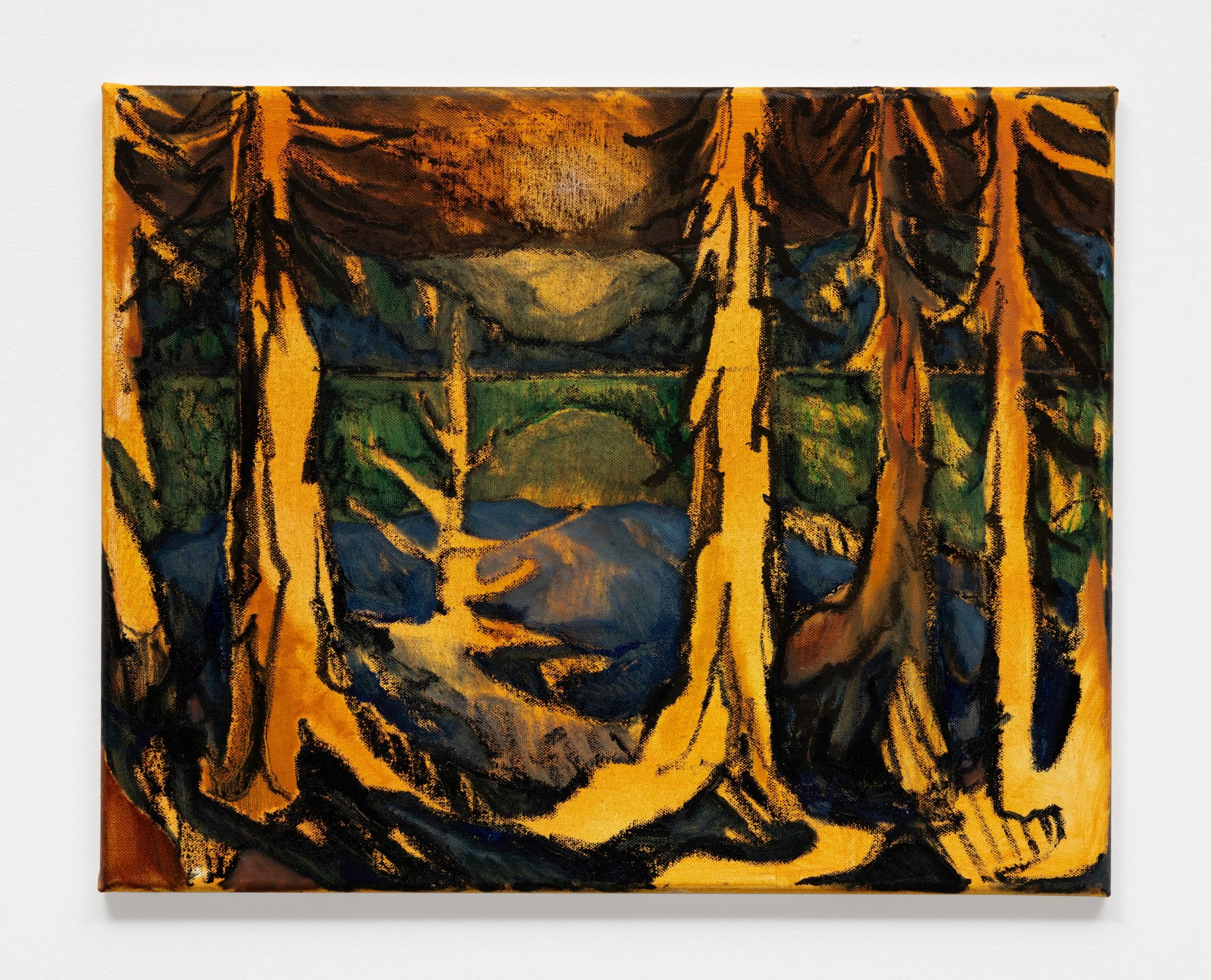 Shawn Evans. Quantum Sky 17, 2026. Signed and dated verso. Acrylic, oil, and oil stick on canvas. 16 x 20 in. | 40.6 x 50.8 cm. Courtesy of Rukaj Gallery. LF Documentation.