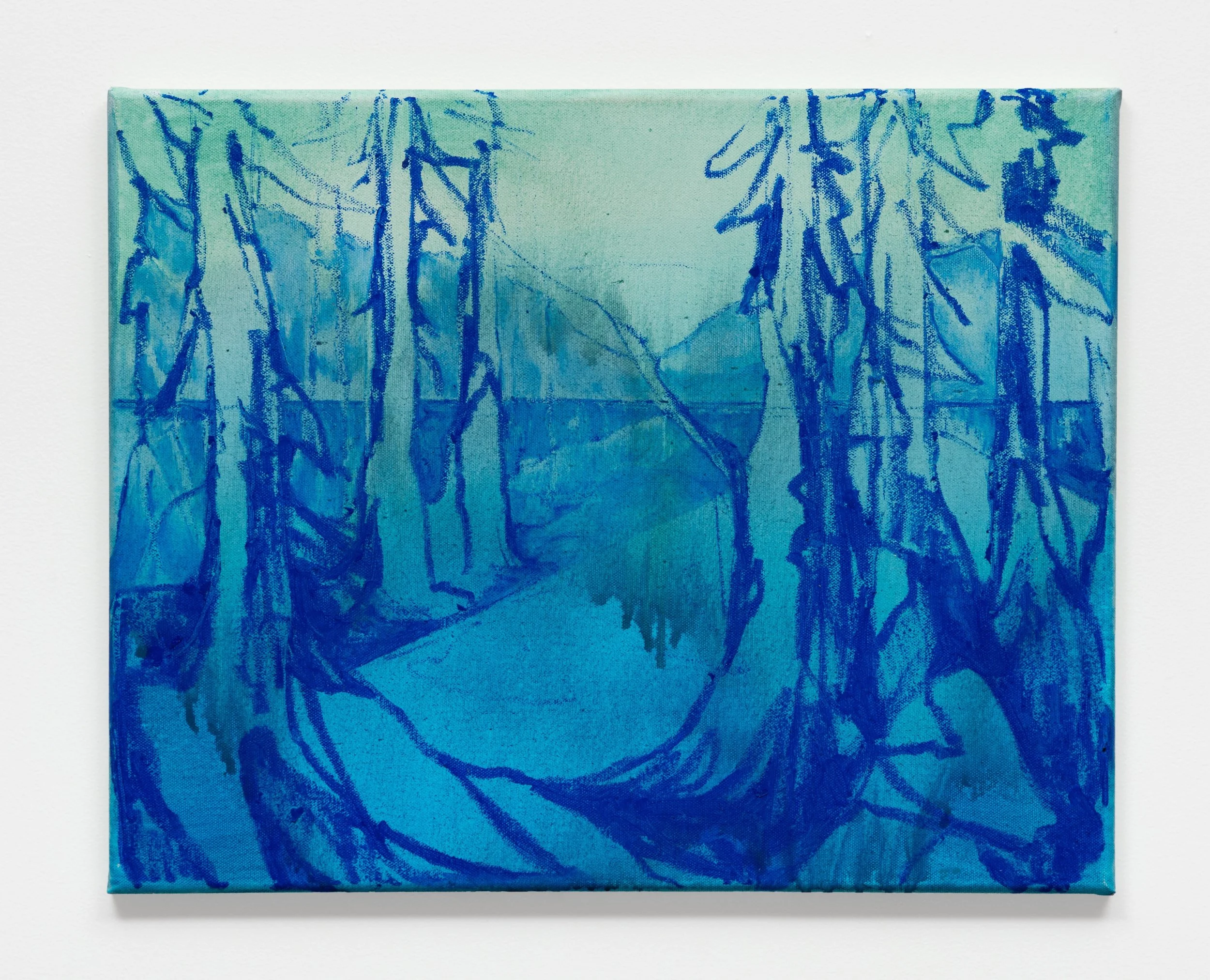 Shawn Evans. Quantum Sky 22, 2026. Signed and dated verso. Acrylic, oil, and oil stick on canvas. 16 x 20 in. | 40.6 x 50.8 cm. Courtesy of Rukaj Gallery. LF Documentation.