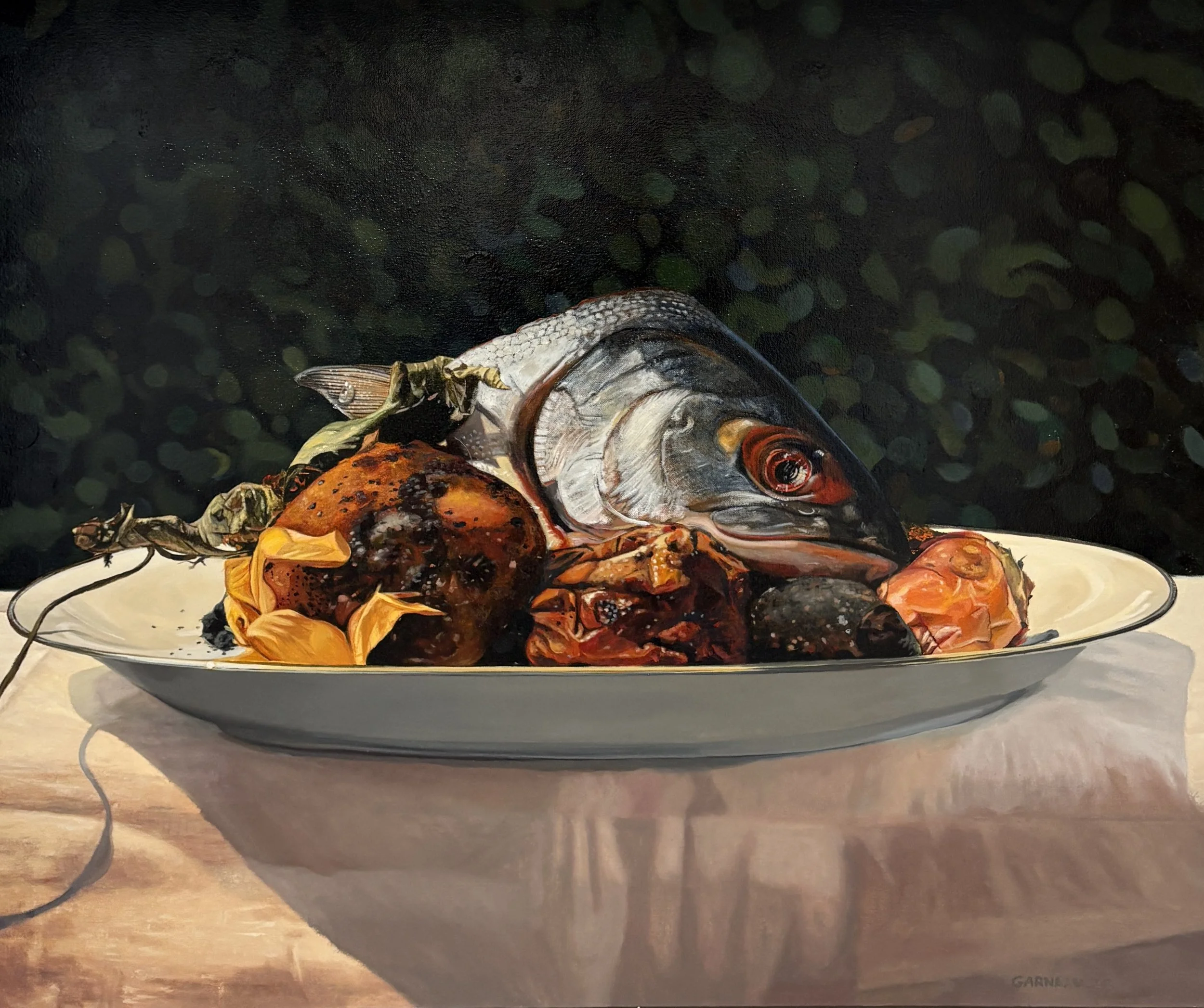David Garneau. Putrescentient, 2025
Acrylic on canvas. 30 x 36 inches. Assiniboia Gallery.