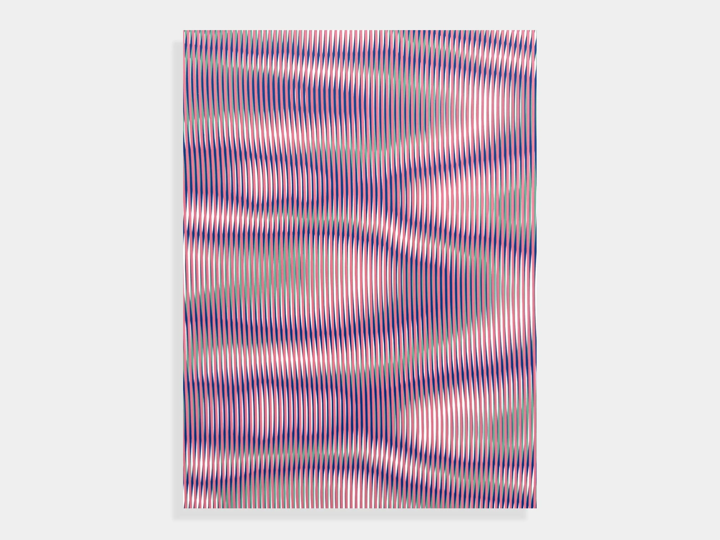 Rhys Douglas Farrell. “The Effort of the End Game”, 2026. Acrylic and Aerosol on Wood Panel. 48"" x 36"". Herringer Kiss Gallery.