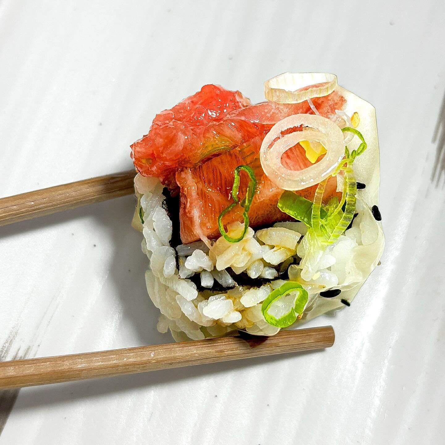 Meet our Toro Toro roll. Toro is a fattier tuna and fat 🟰 delicious! #sfsushi