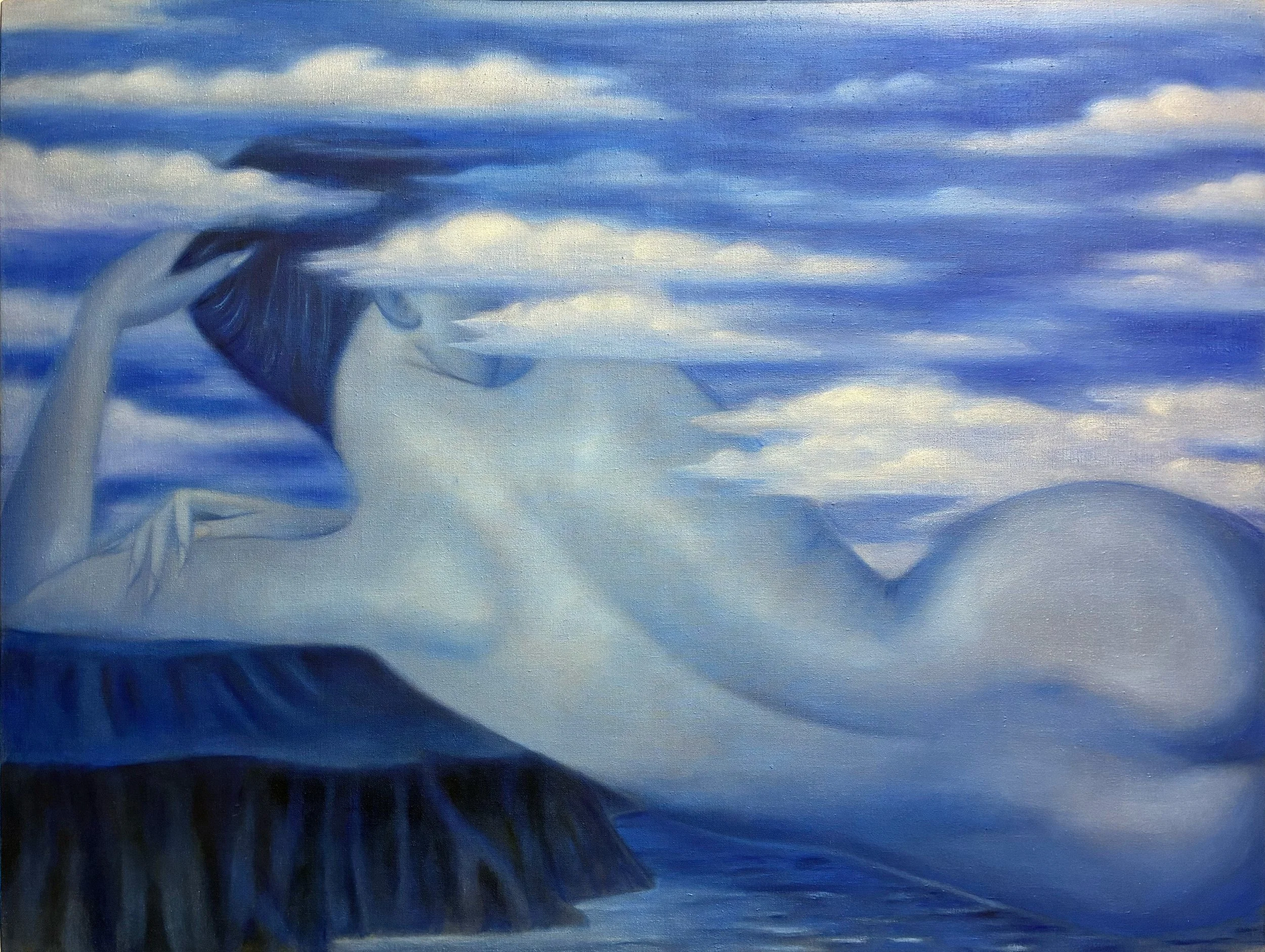 Odalisque (Black Magic), 2026, oil on linen, 30" x 40"