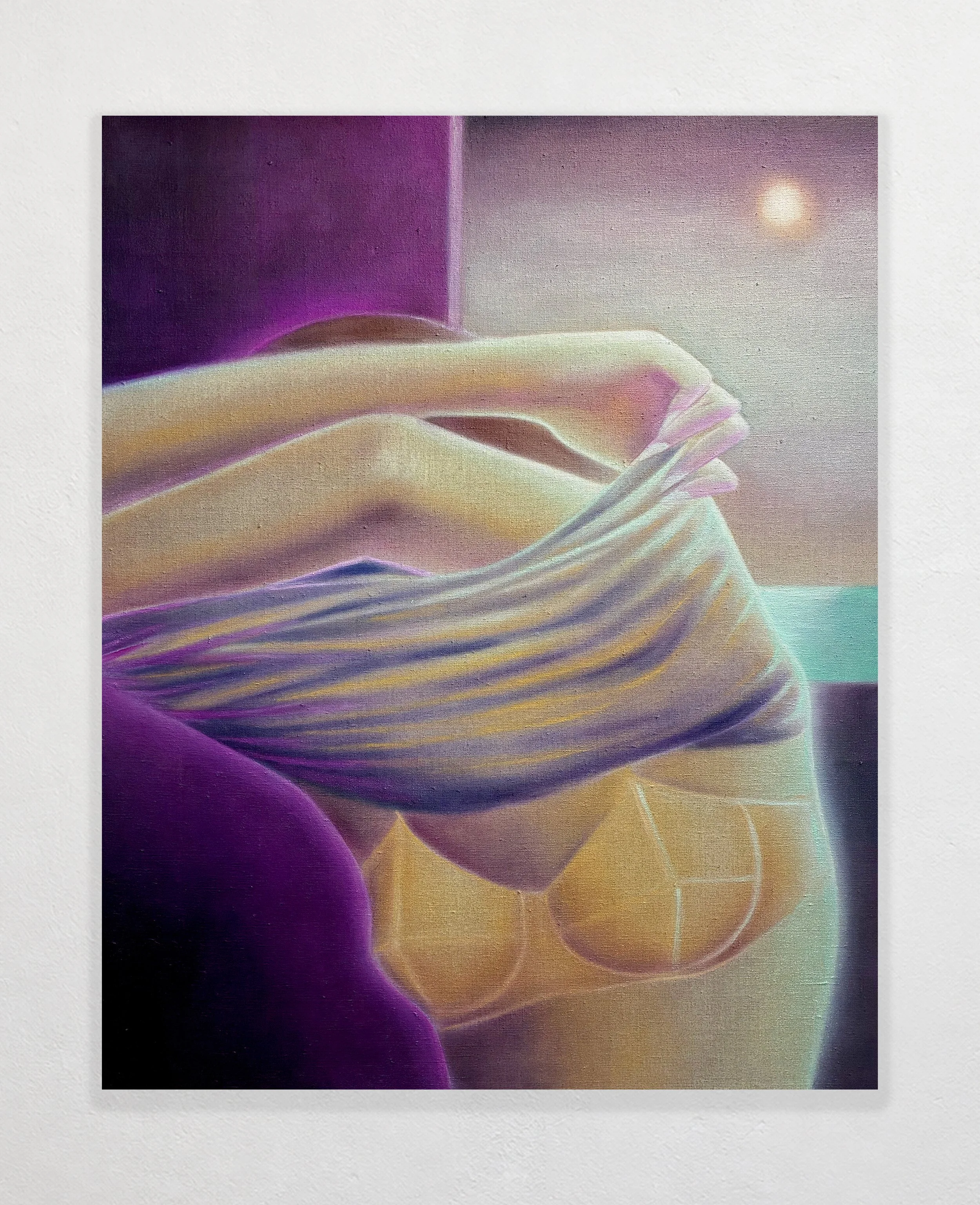We'll Talk Tomorrow, oil on linen, 2026, 30" x 24"