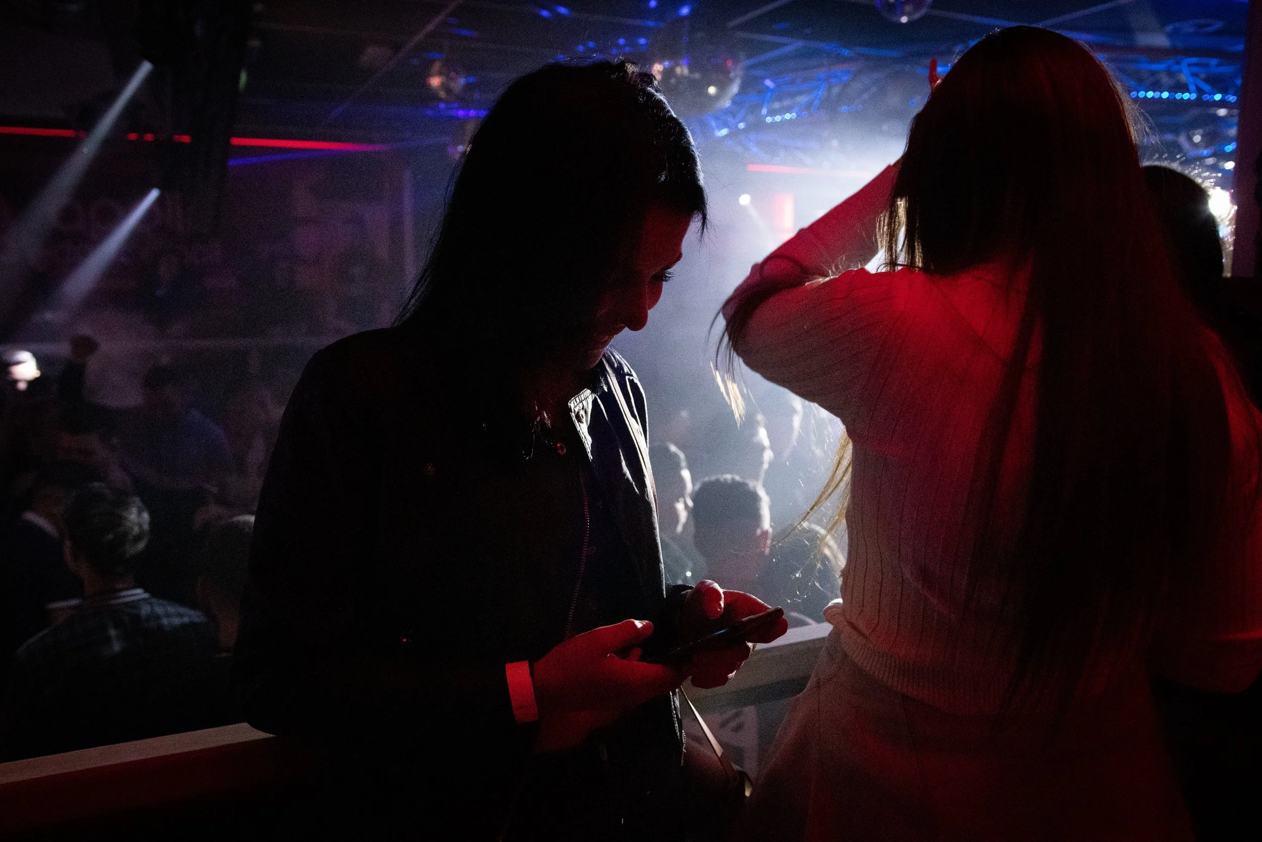  Evelin at the Apollo Dance Hall in Salgótarján. She used to come here a lot on Friday nights with her friends when she lived in her hometown. During her pregnancy she couldn't come as much, so she became more isolated from her friends. 