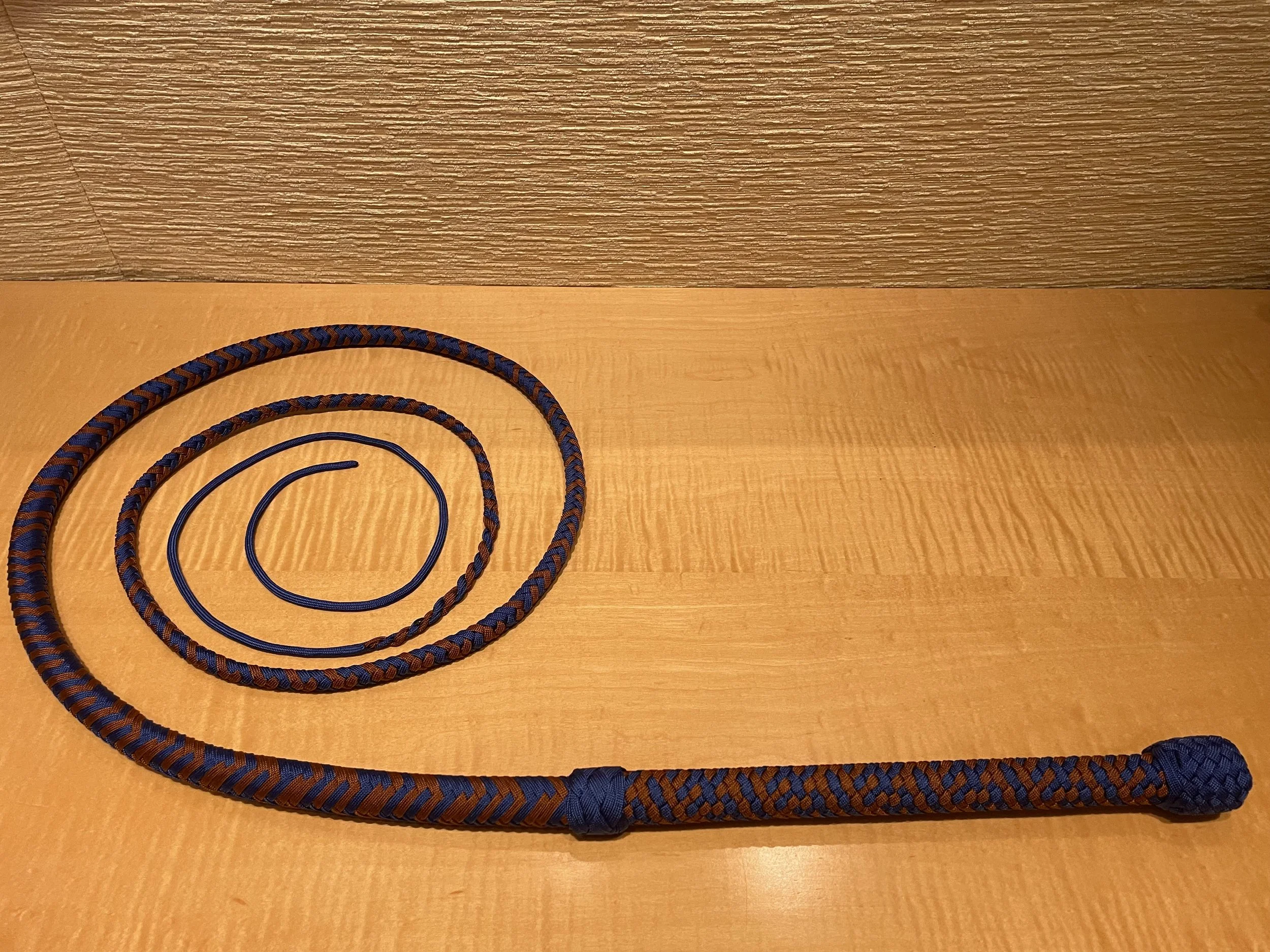"Rusty Blues" 6ft 14 plait Classic Bullwhip