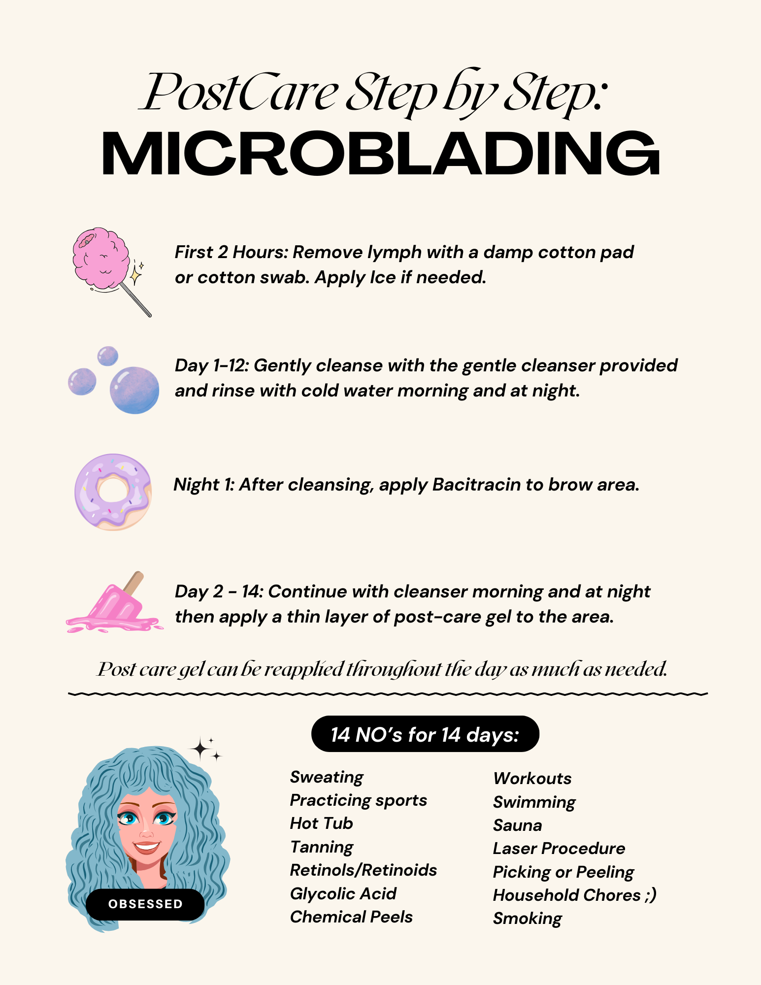 Beige Black Minimal Microblading Healing Stages with Character Illustration Document (3).png