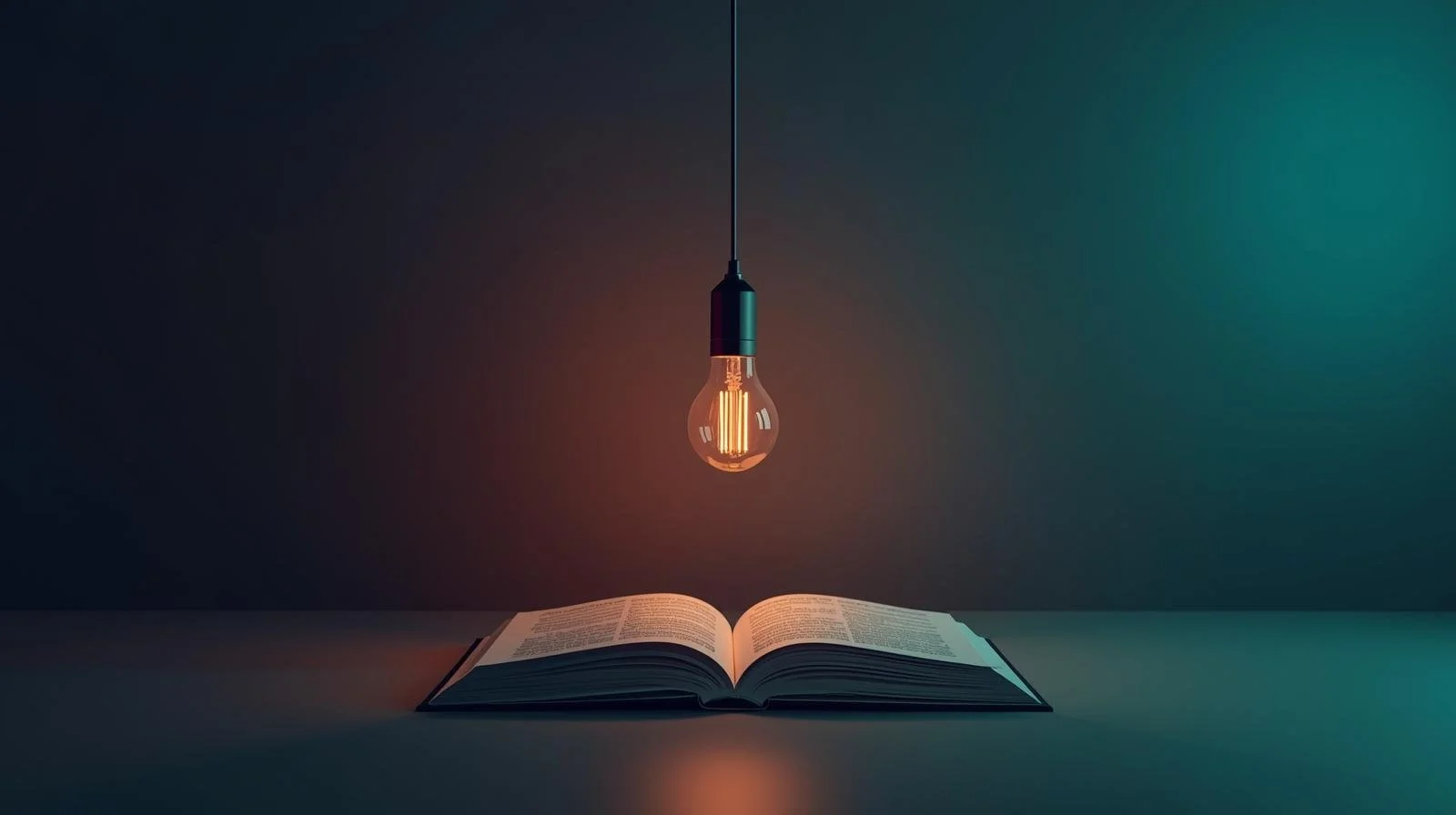 Light bulb illuminating a book representing the best books for finding your path in life.