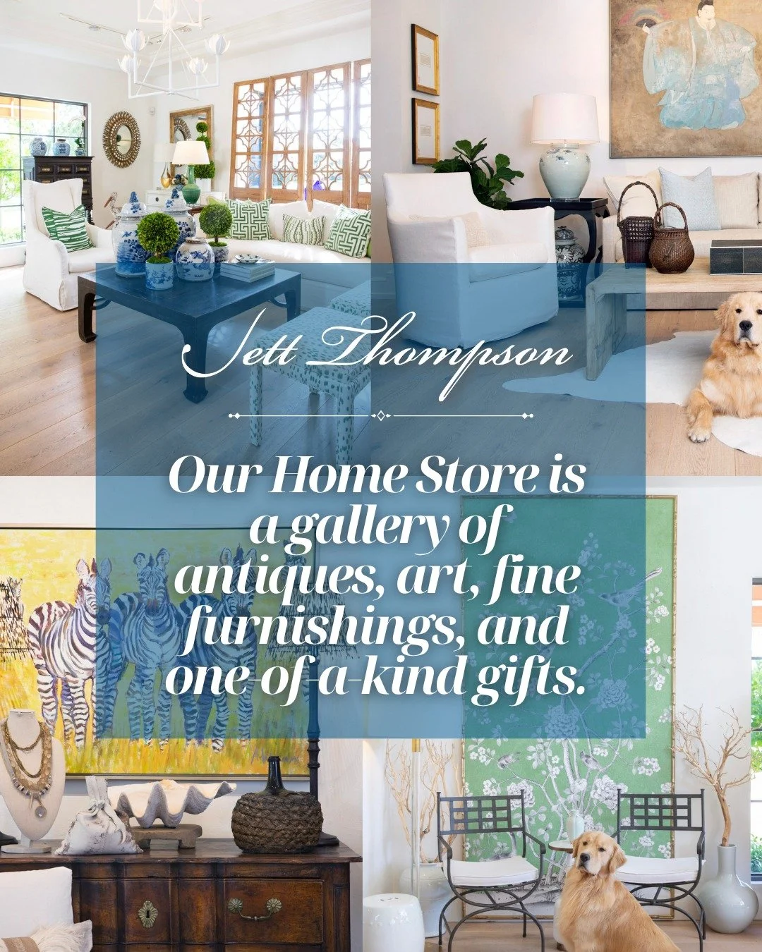 Step inside Jett Thompson and discover something new every time you visit. 🌿 From rare antiques and fine art to one-of-a-kind furnishings, our collection is always evolving, just like your home!