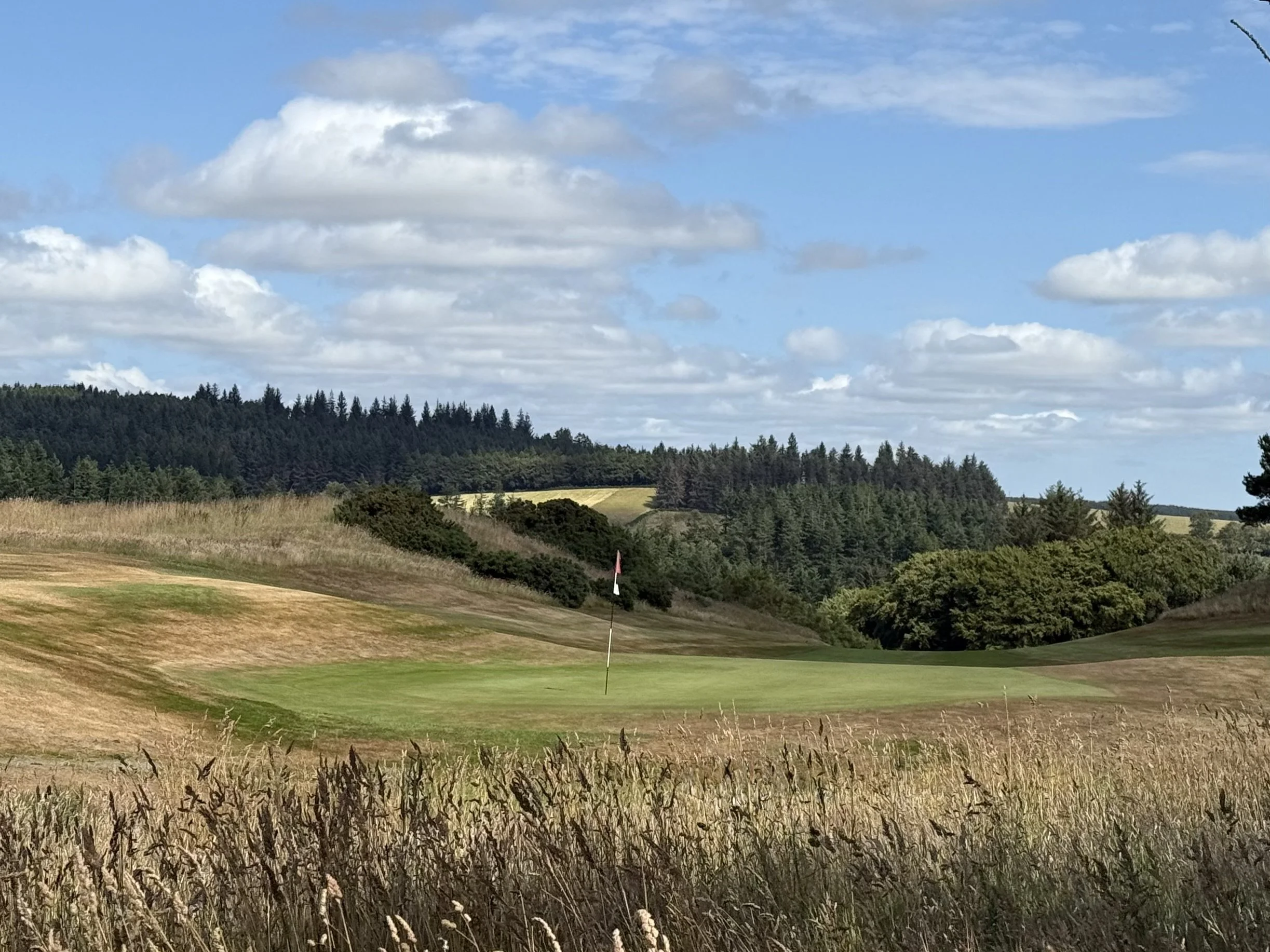 View from behind the green at Craibstone Golf Club