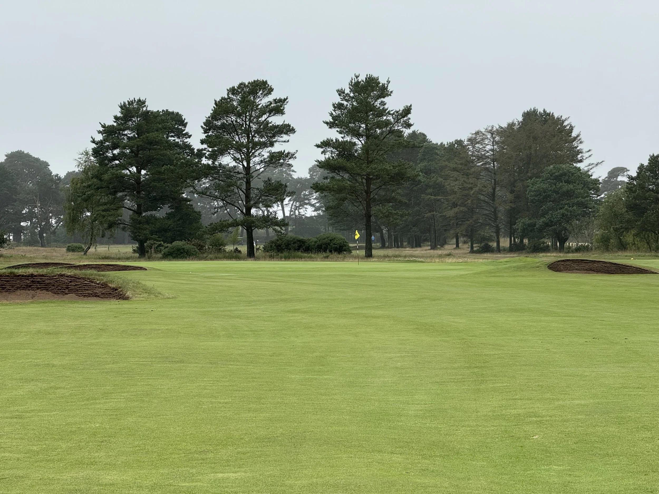 Approach to green and Panmure Golf Club