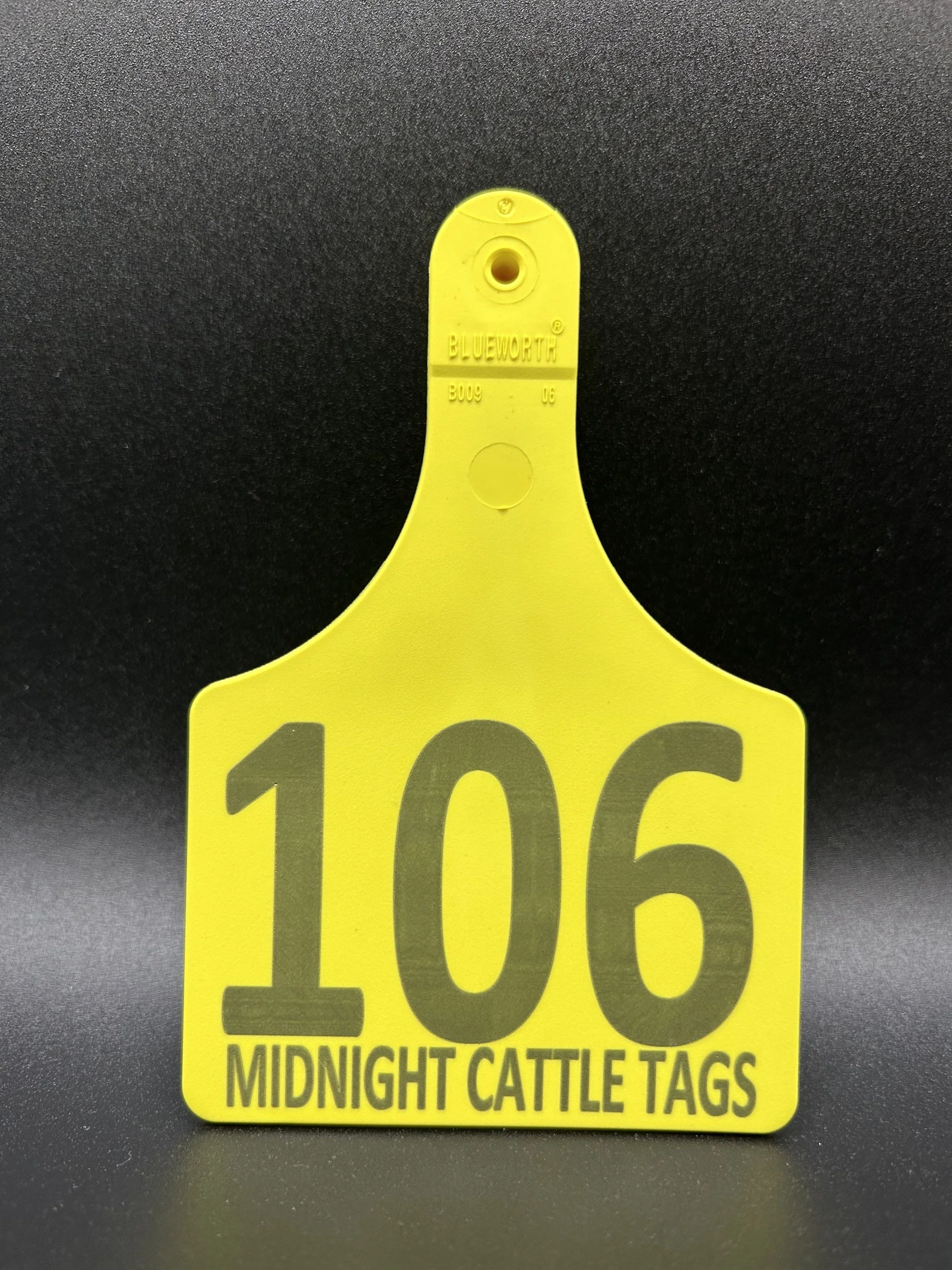 FEEDLOT Tag with Number and One Line