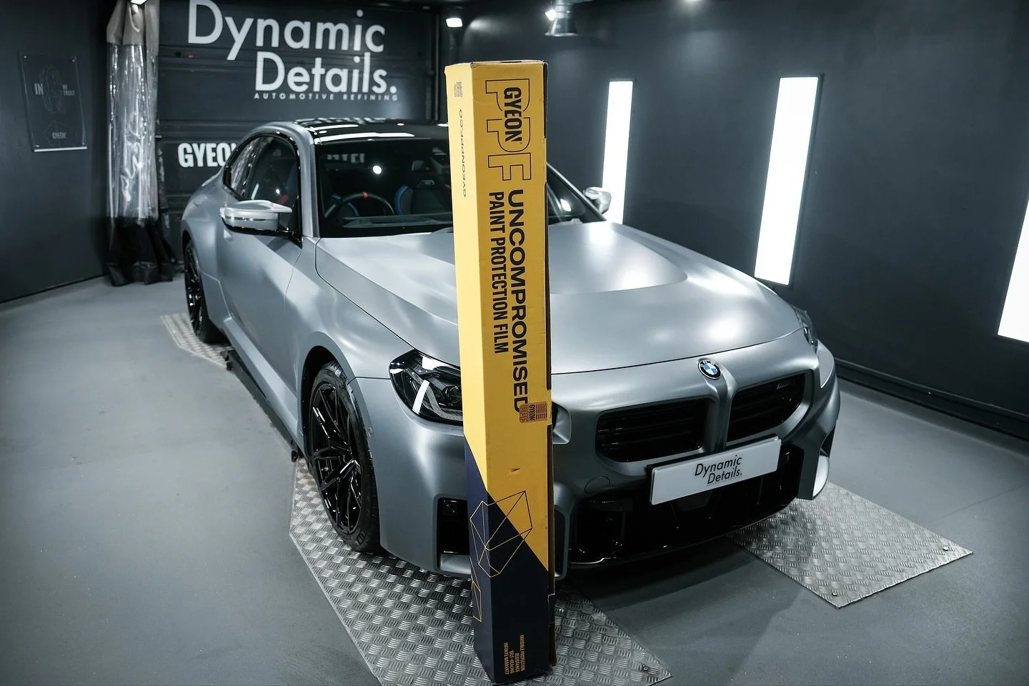 Anther flawless PPF install using only the best for our client. This BMW M2 was fully covered in @gyeon_official Matte PPF! In our opinion the only real option for protection on a matte finish car.