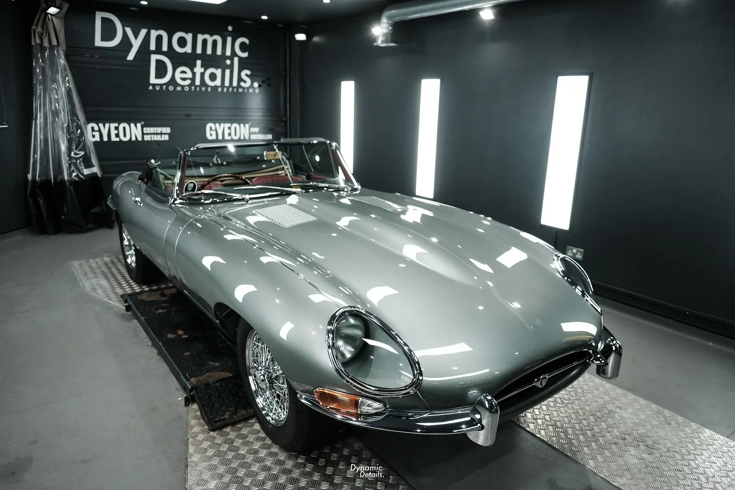 Beautiful E-Type in for a detail for @pristineclassiccars! Those wheels took some time