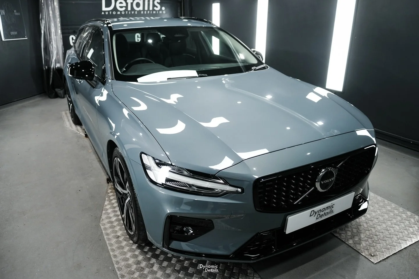 This Volvo V60 was covered head to toe in overspray by sitting at the dealership. Good job customer came to us to sort it. Now looking fresh and protected with coatings.