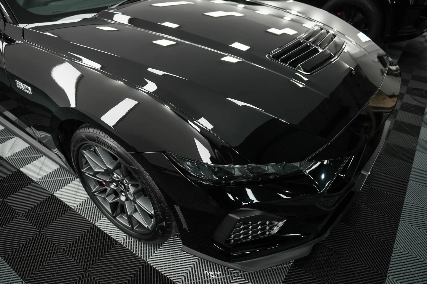 This brand new Ford Mustang GT came in for a new car detail, receiving Gyeon ceramic coatings on the body, wheels, and roof for long-lasting protection and gloss. 

Now it&rsquo;s ready to hit the road and let that V8 soundtrack be heard. 🔥