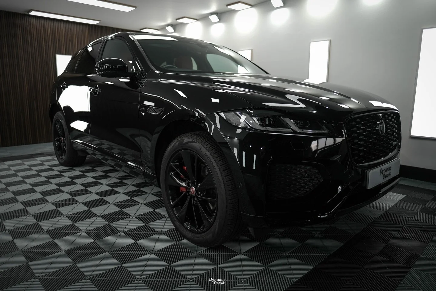 This Jag F-Pace had came in for a full stage 2 paint correction and full front end PPF.