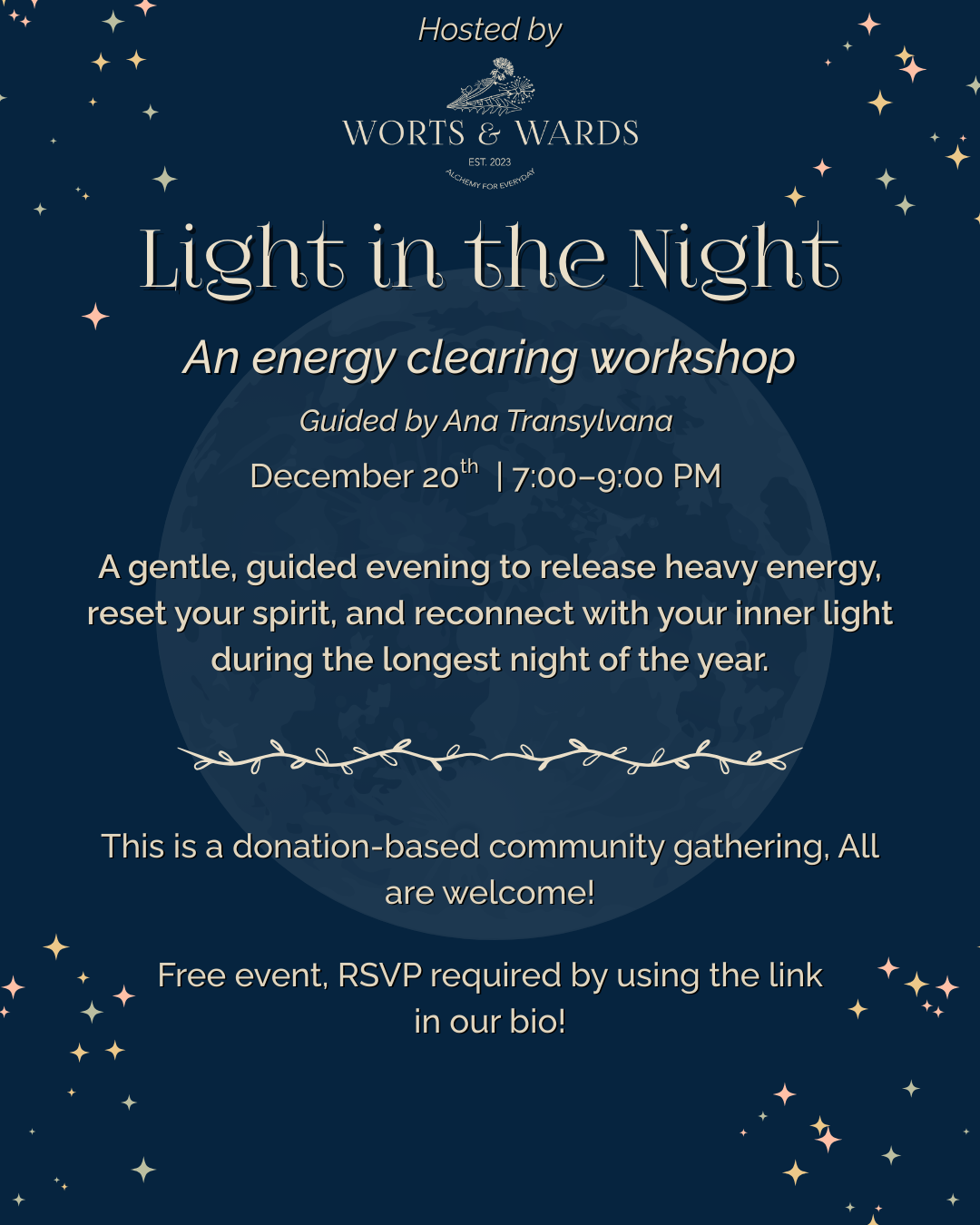 Light in the Night Energy Clearing Workshop