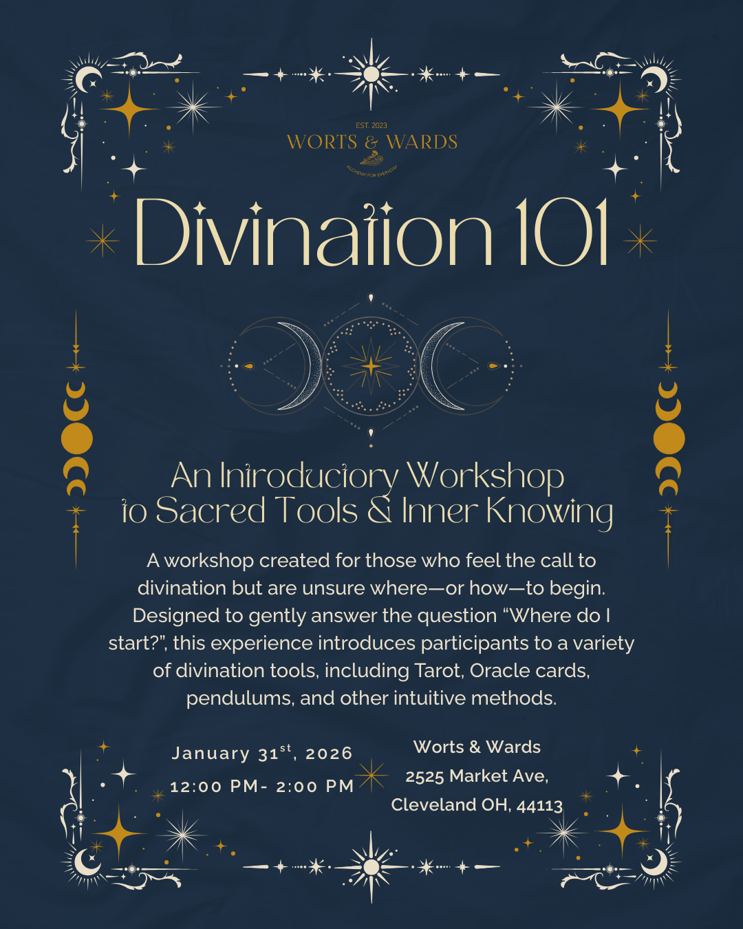Divination 101: An Introductory Workshop to Sacred Tools &amp; Inner Knowing with Ana Transylvana and Worts &amp; Wards 