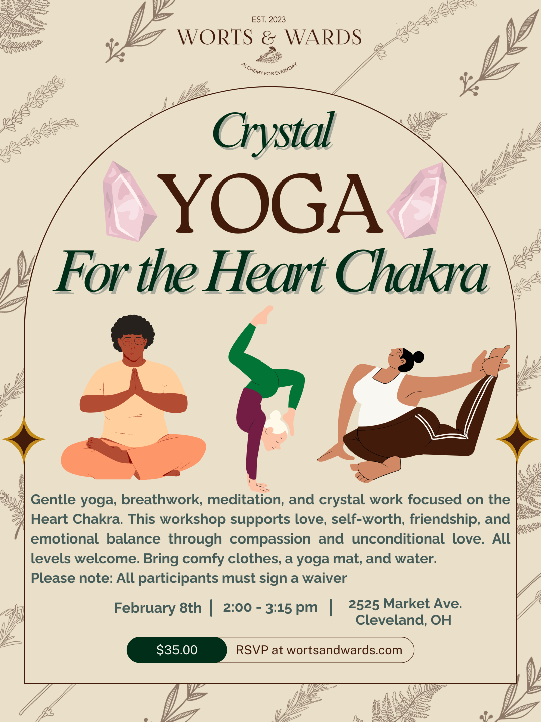 Crystal Yoga for the Heart Chakra      with Avril
