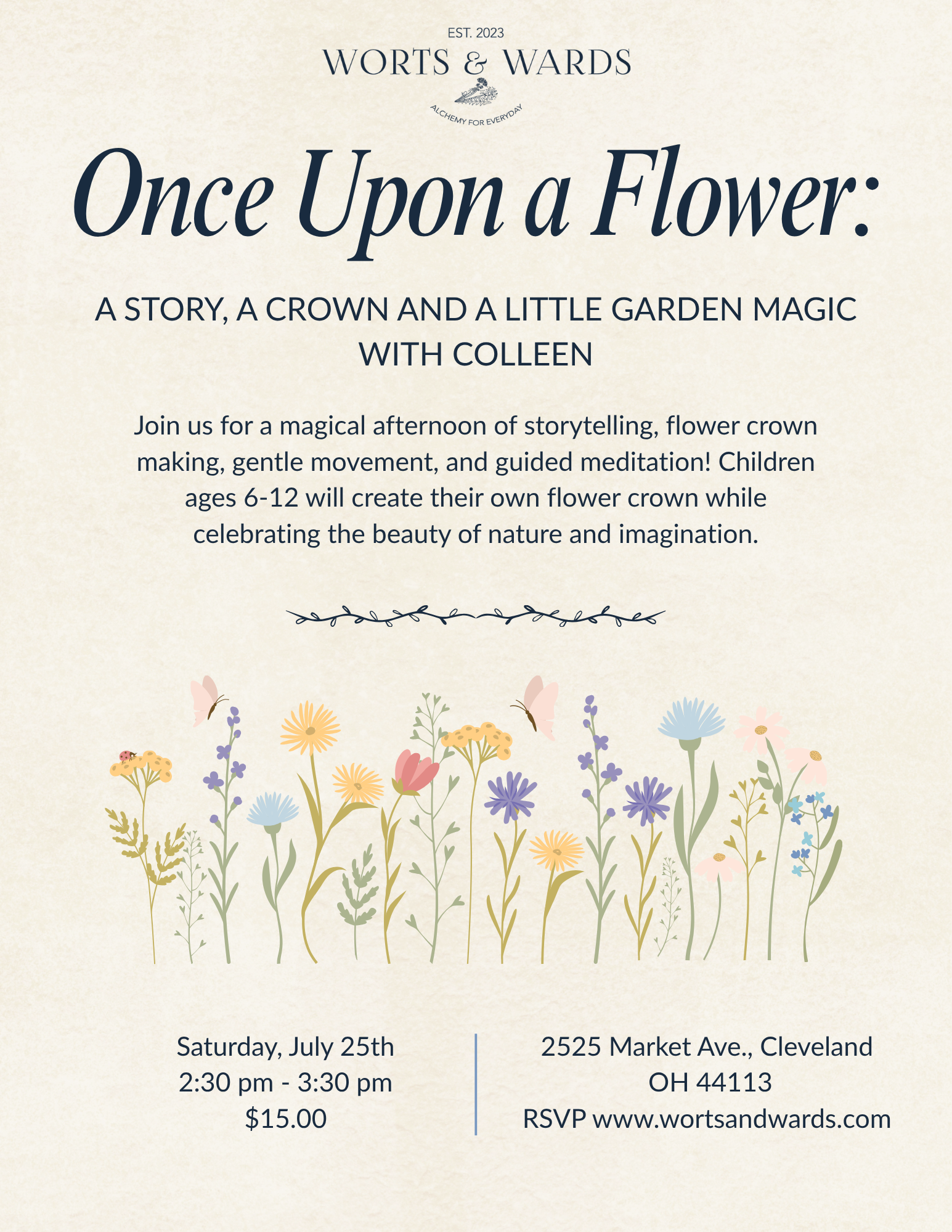 Once Upon a Flower: A story, a crown and a little garden magic with Colleen