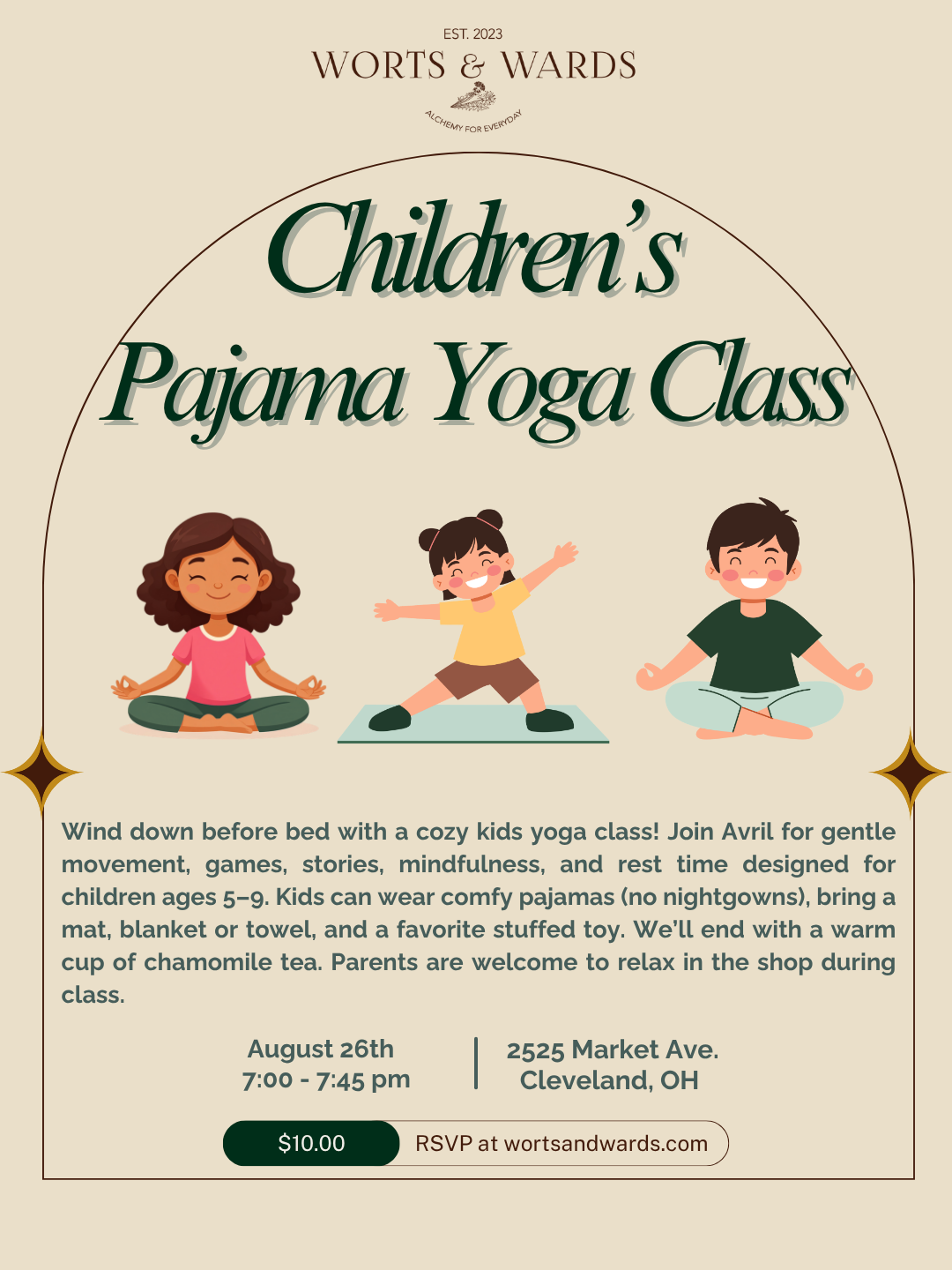 Children’s Pajama Yoga Class with Avril