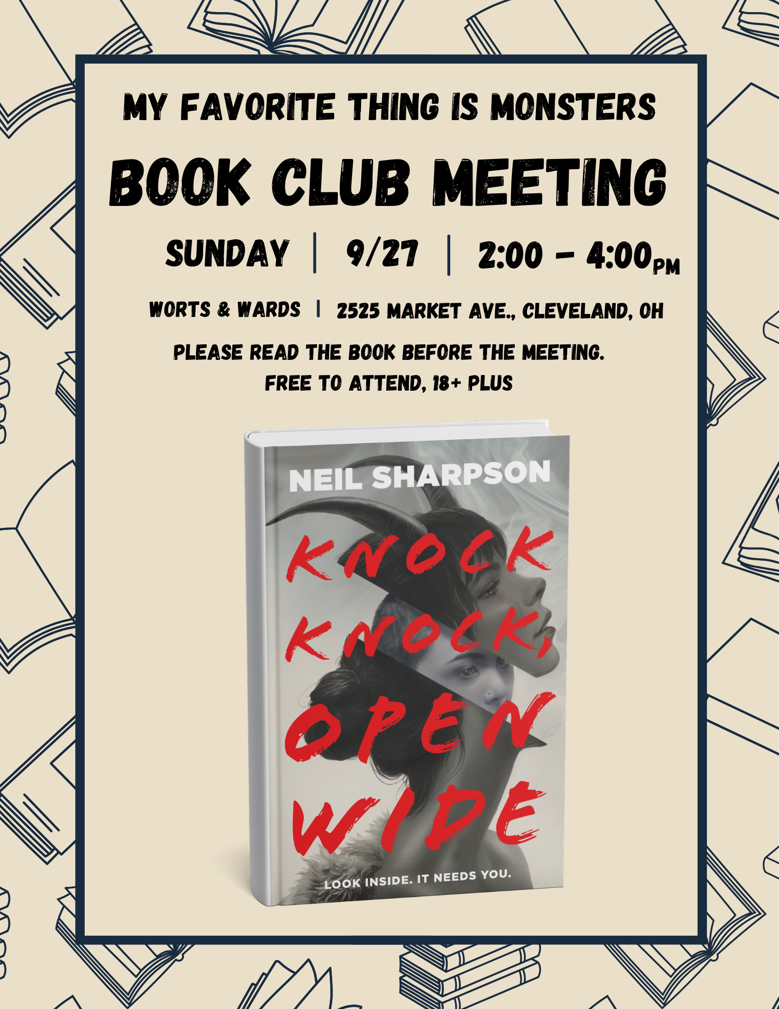My Favorite Thing is Monsters Book Club Meeting