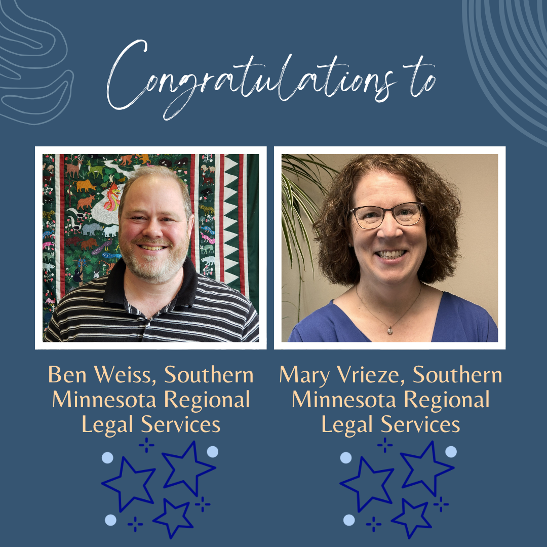 SMRLS Staff to Receive MJF Outstanding Service Awards