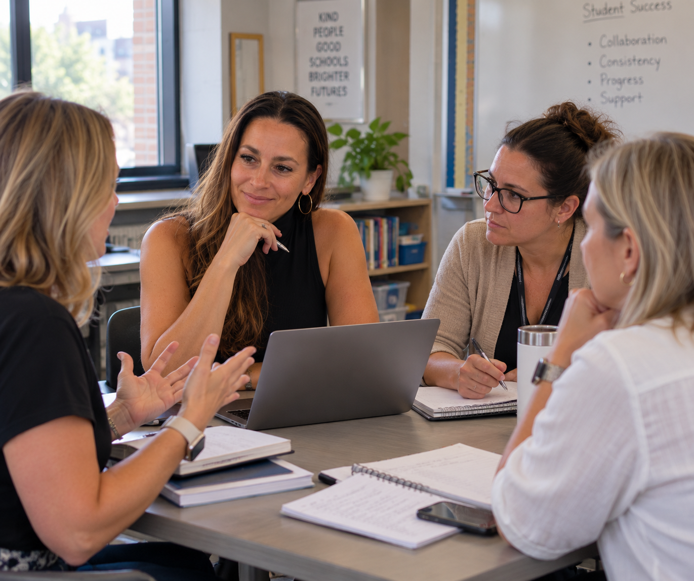A Boston school meeting with a BCBA concerning ABA therapy support in the classroom