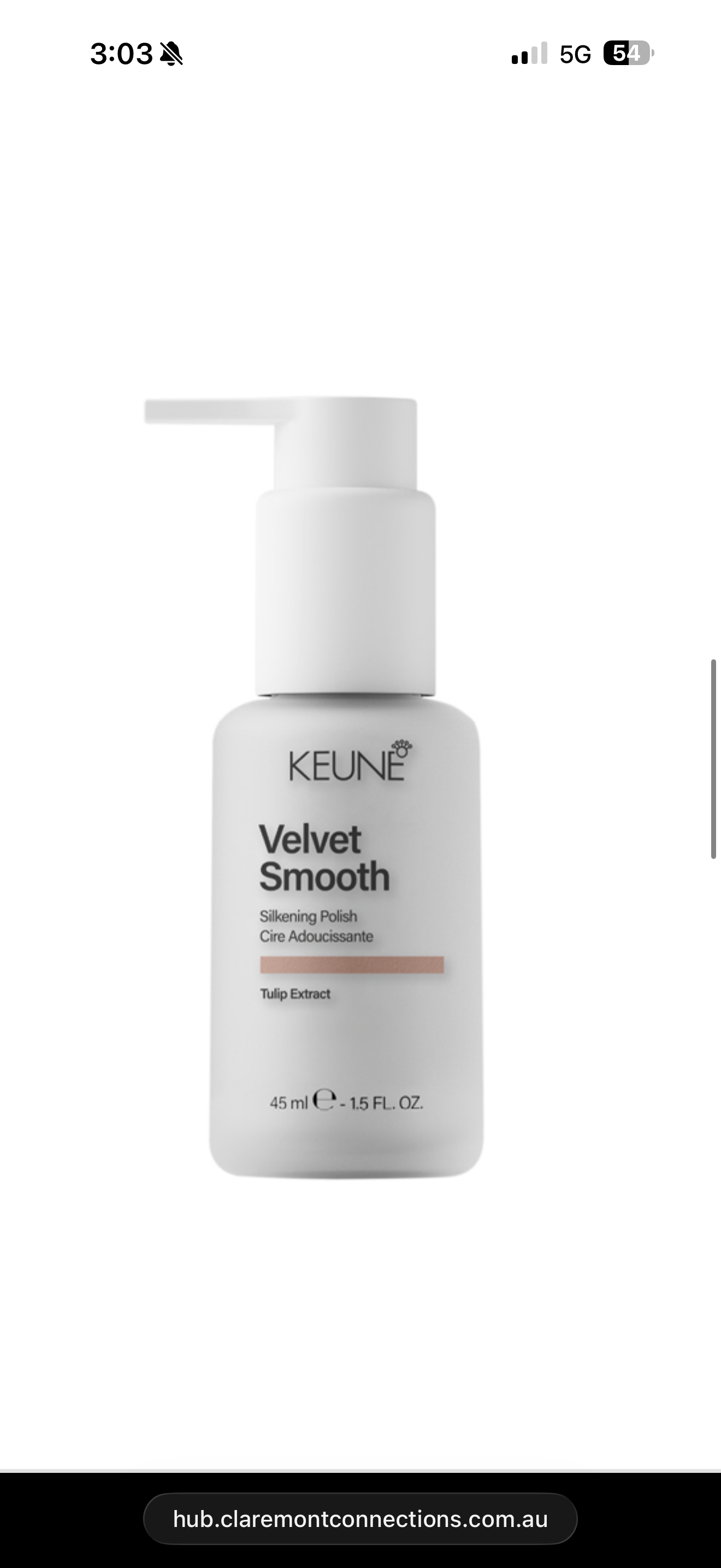 Keune Velvet Smooth Silkening Polish