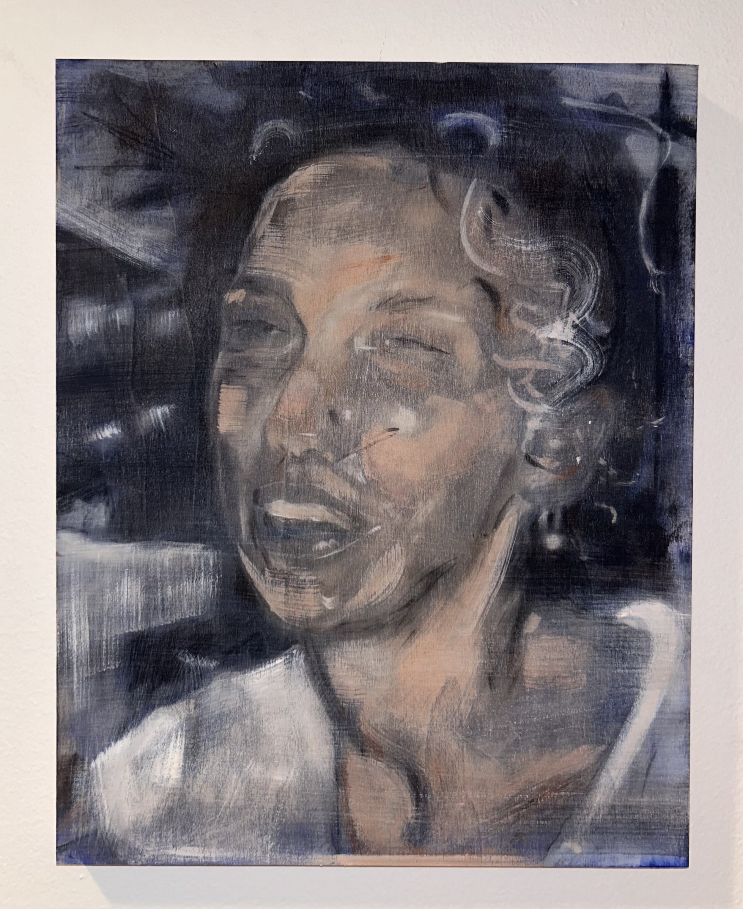 “To Find Someone New or Glowing”
Oil on Wood Panel
14"x11"
